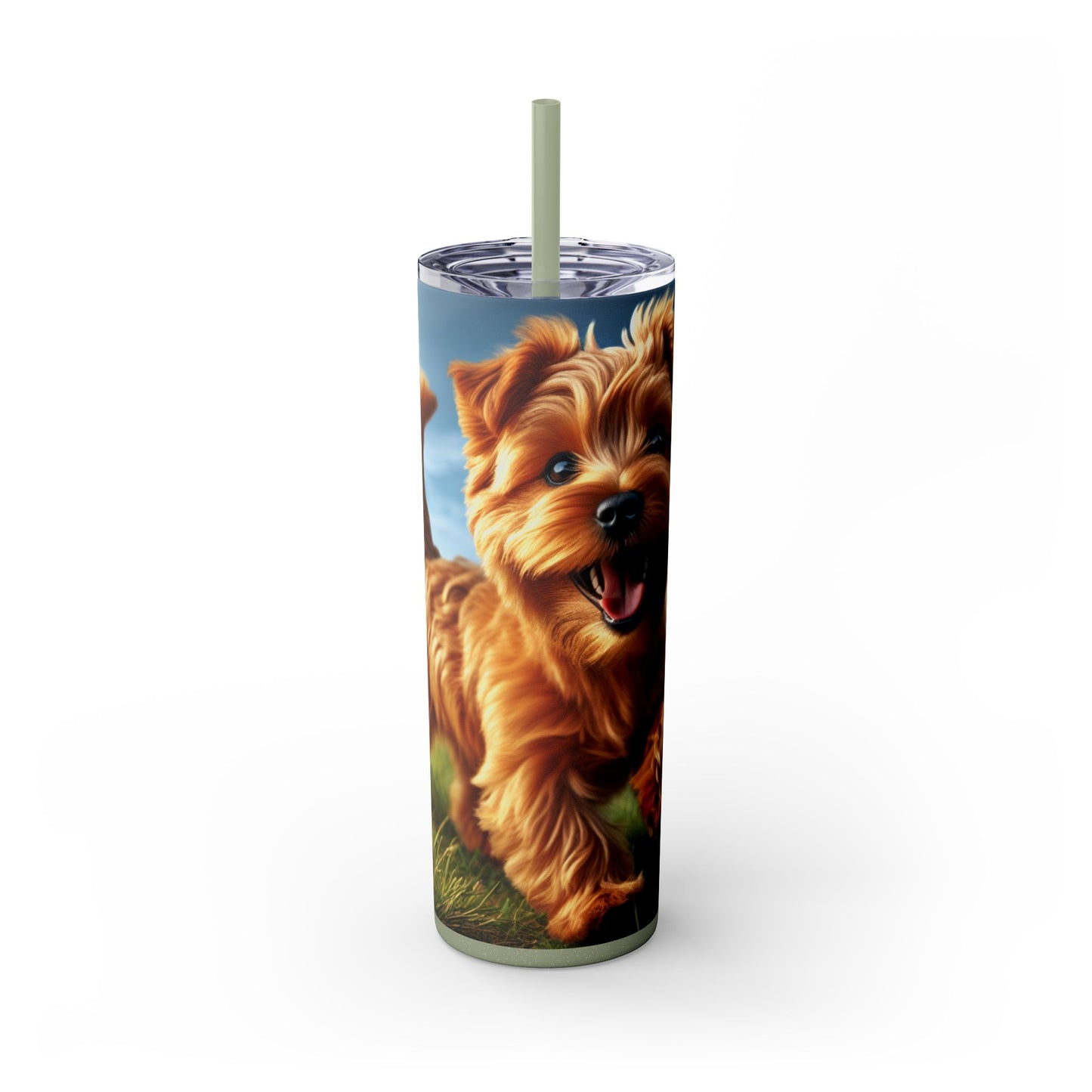 Norfolk Terrier Tumbler with Straw, 20oz