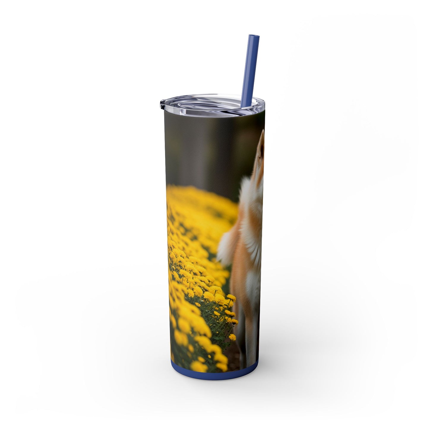 Japanese Akitainu Tumbler with Straw, 20oz