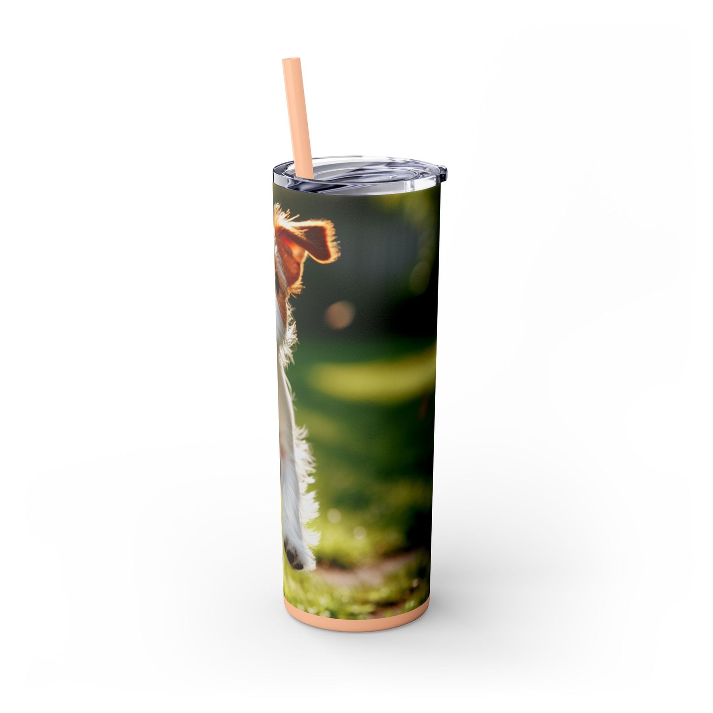 Parson Russell Terrier Skinny Tumbler with Straw, 20oz