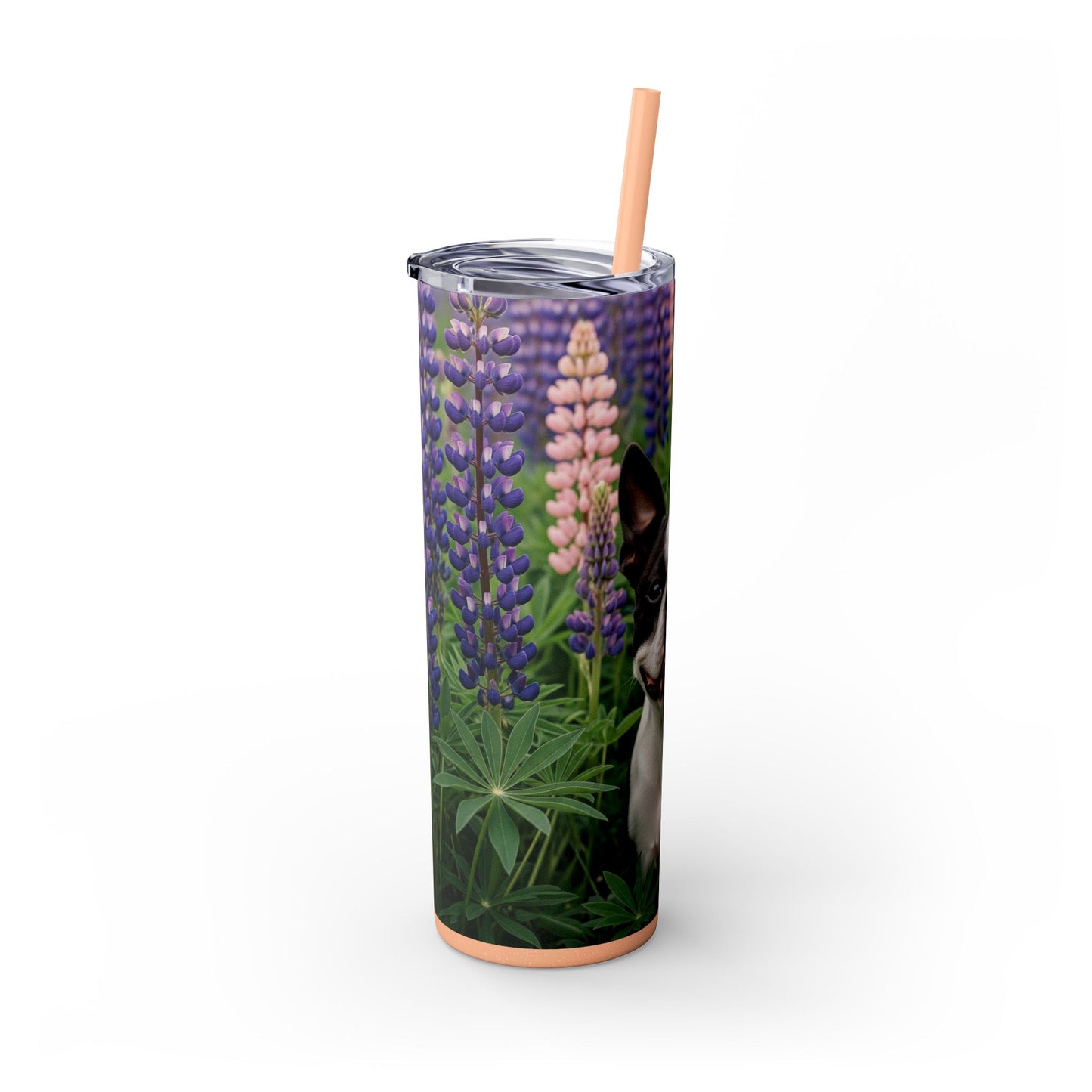 Boston Terrier Tumbler with Straw, 20oz