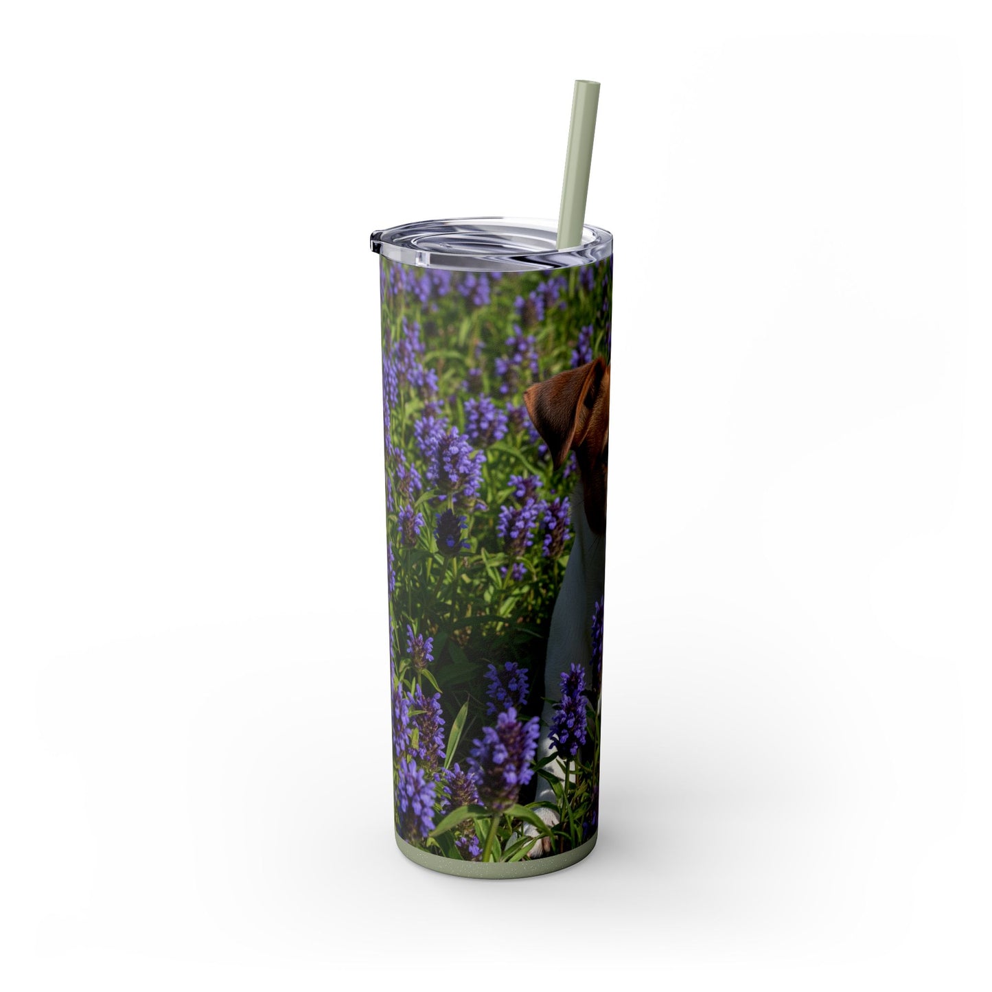 Jack Russell Terrier Tumbler with Straw, 20oz