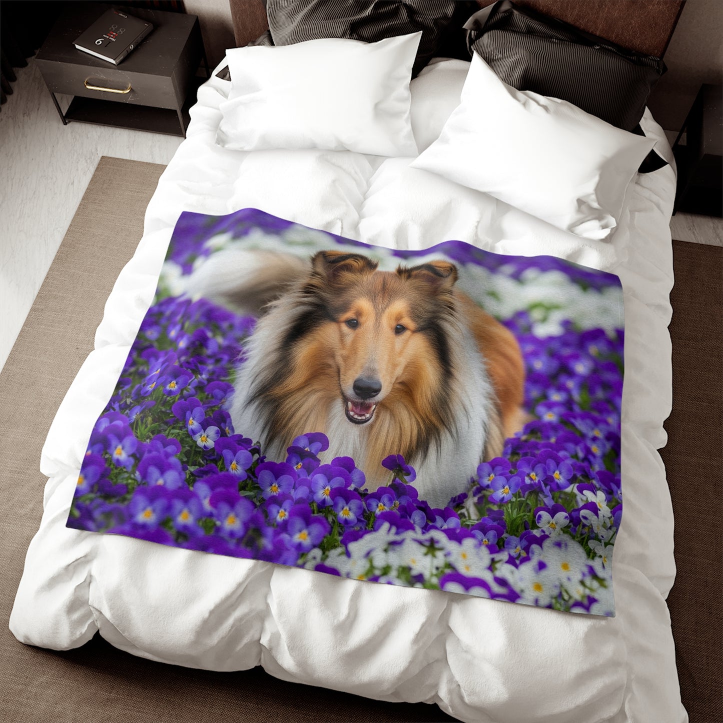 Collie Sweatshirt Blanket