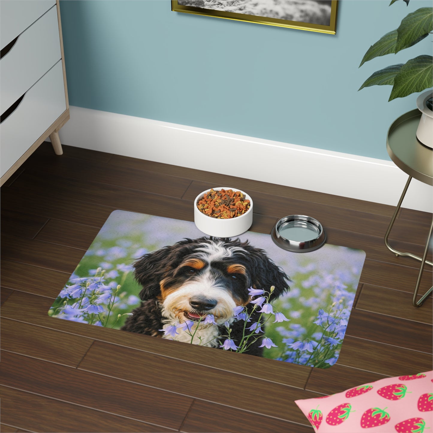 Pet Food Mat (12x18) - Bernedoodle