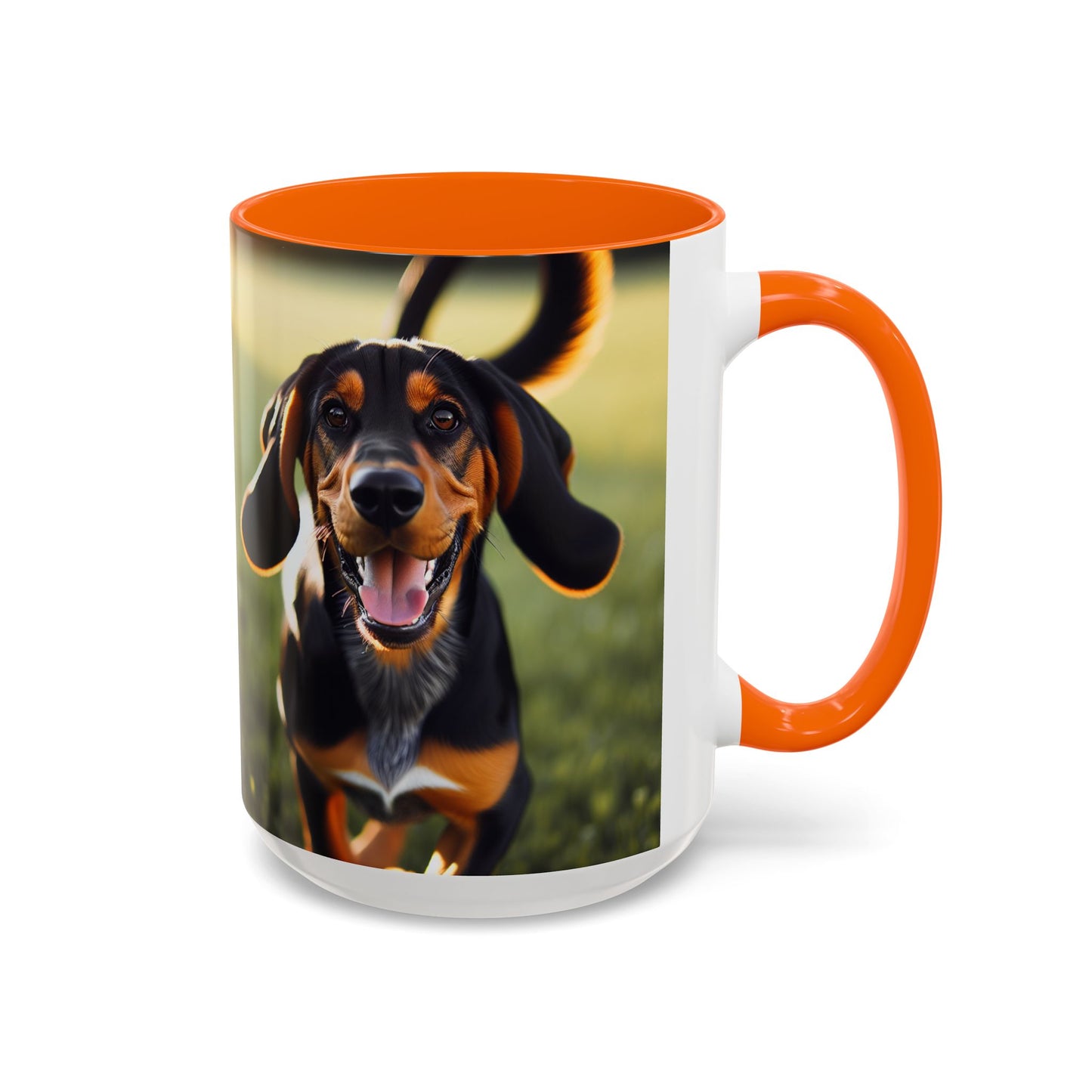 Black and Tan Coonhound Accent Coffee Mug - Perfect Gift for Dog Lovers