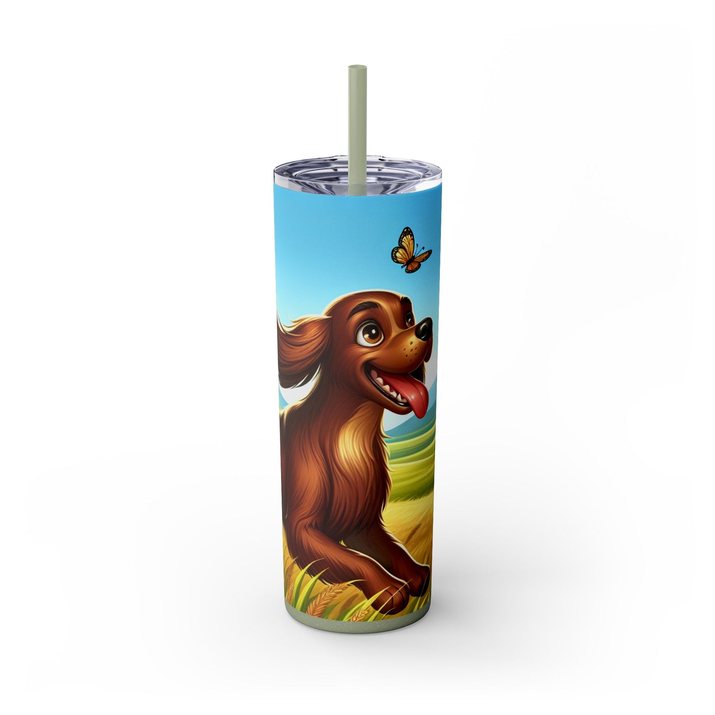 Field Spaniel Tumbler with Straw, 20oz