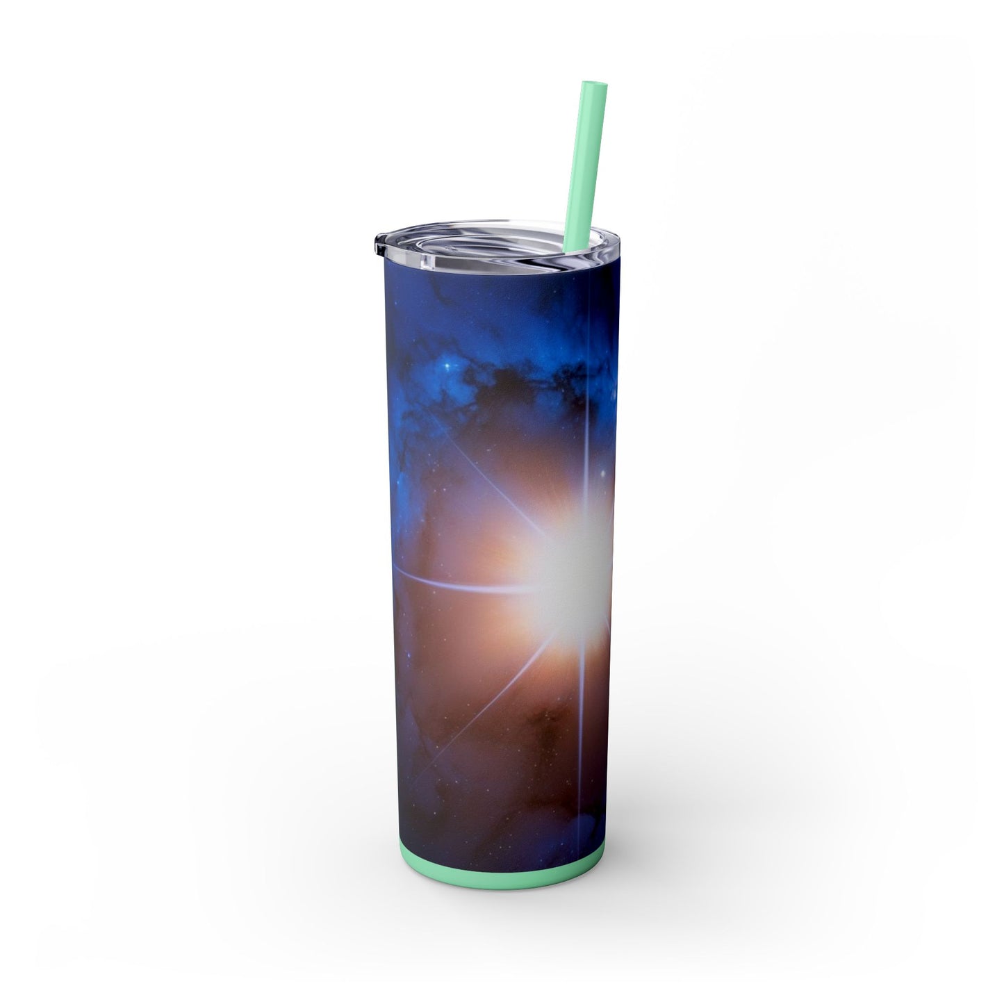 North Star Skinny Tumbler with Straw, 20oz