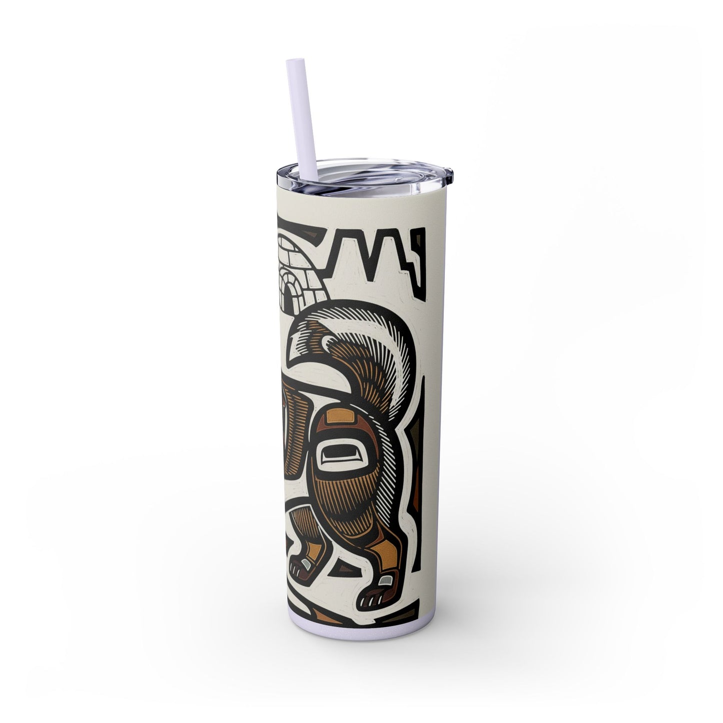 Canadian Eskimo Dog Tumbler with Straw, 20oz