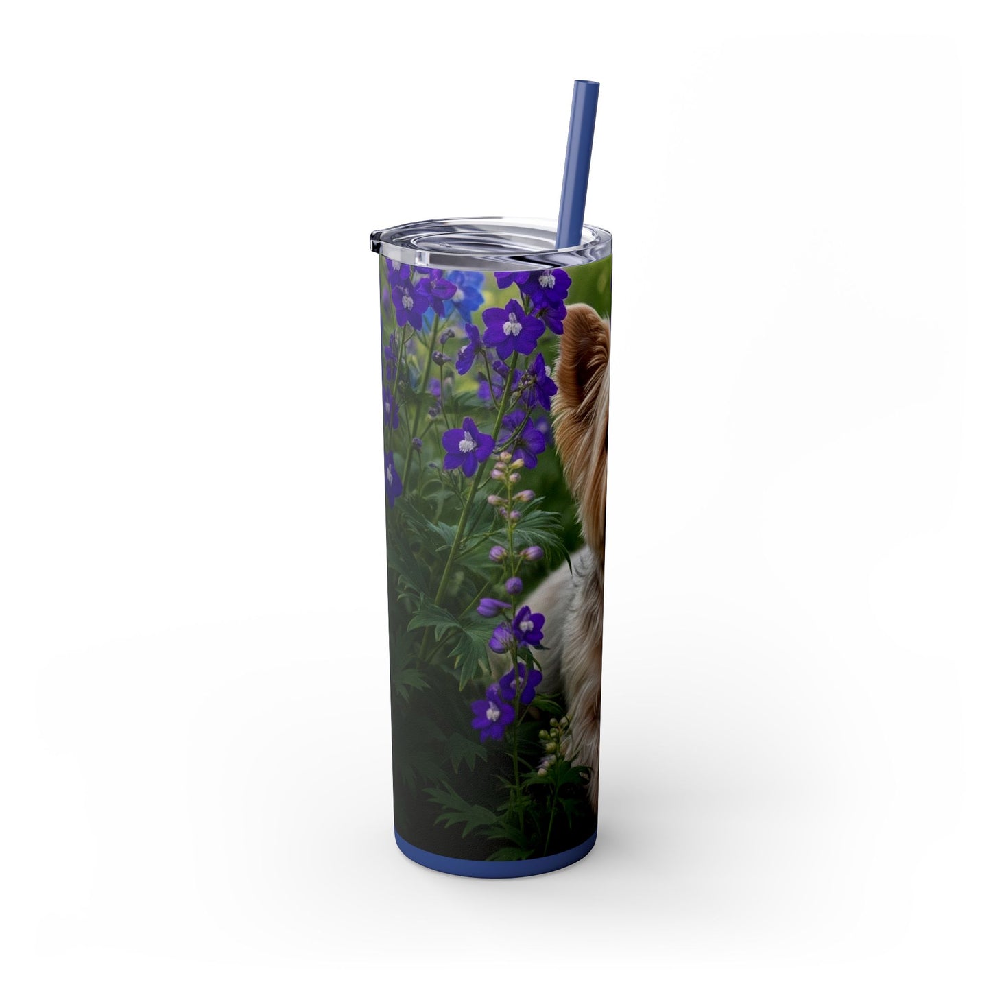 Yorkiepoo Tumbler with Straw, 20oz