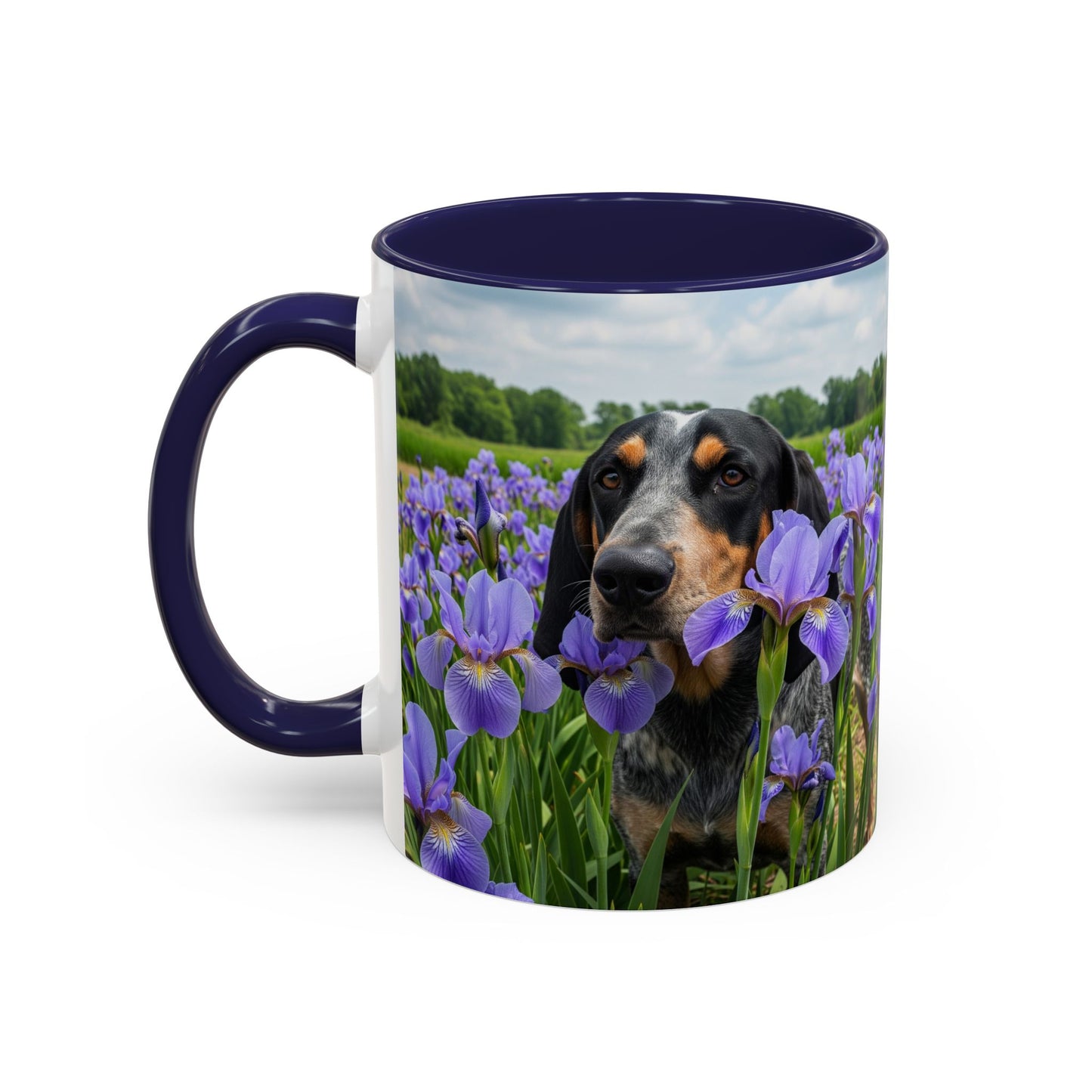 Bluetick Coonhound Accent Coffee Mug - Perfect Gift for Dog Lovers