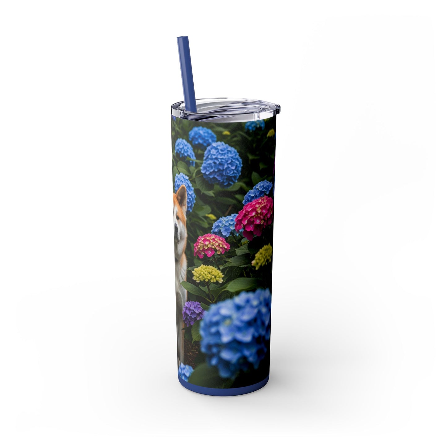 Akita Skinny Tumbler with Straw, 20oz