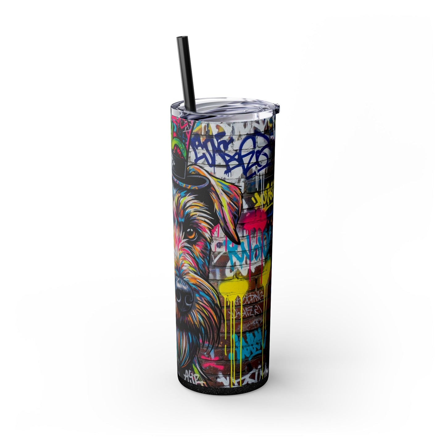 Teddy Roosevelt Terrier Tumbler with Straw, 20oz