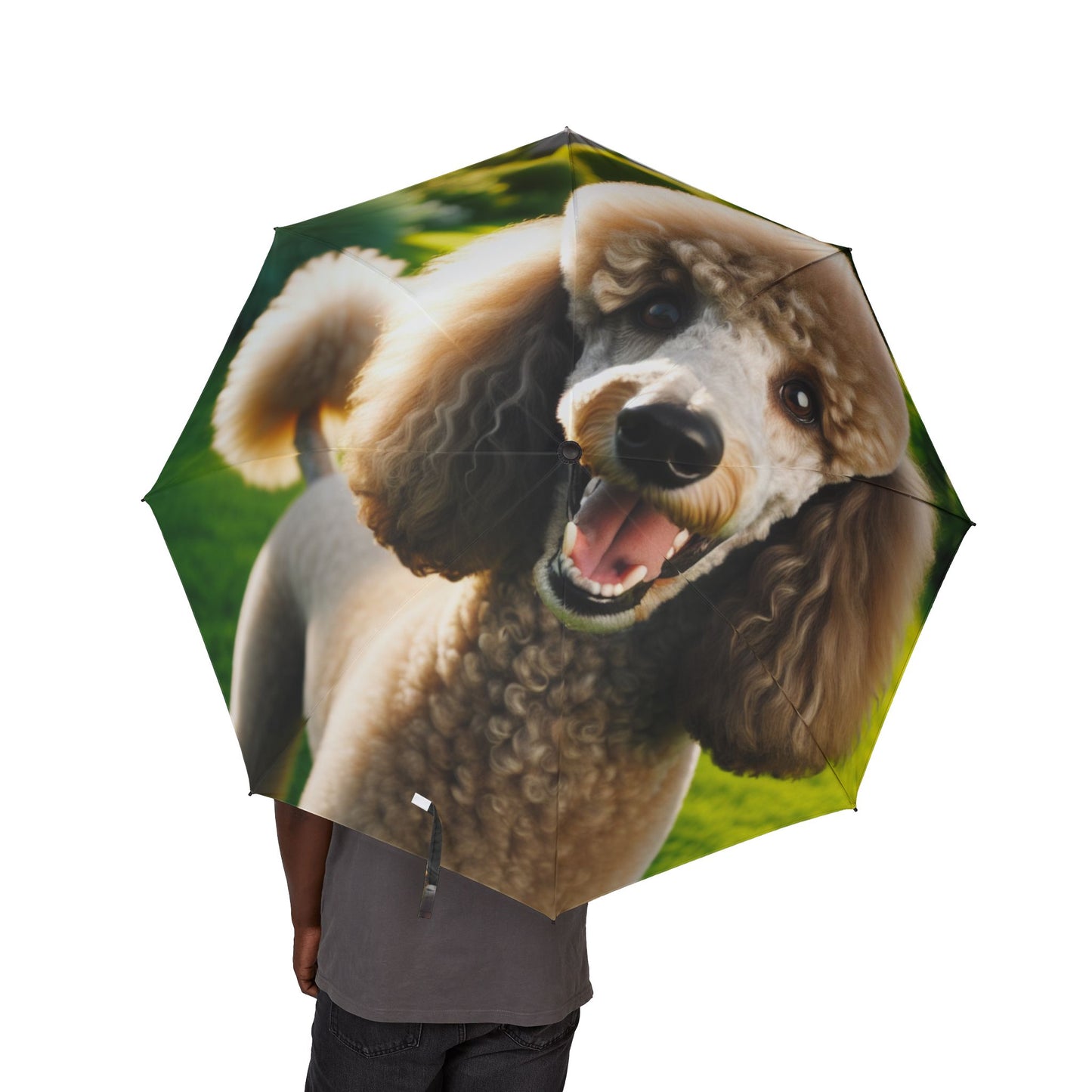 Standard Poodle Semi-Automatic Foldable Umbrella