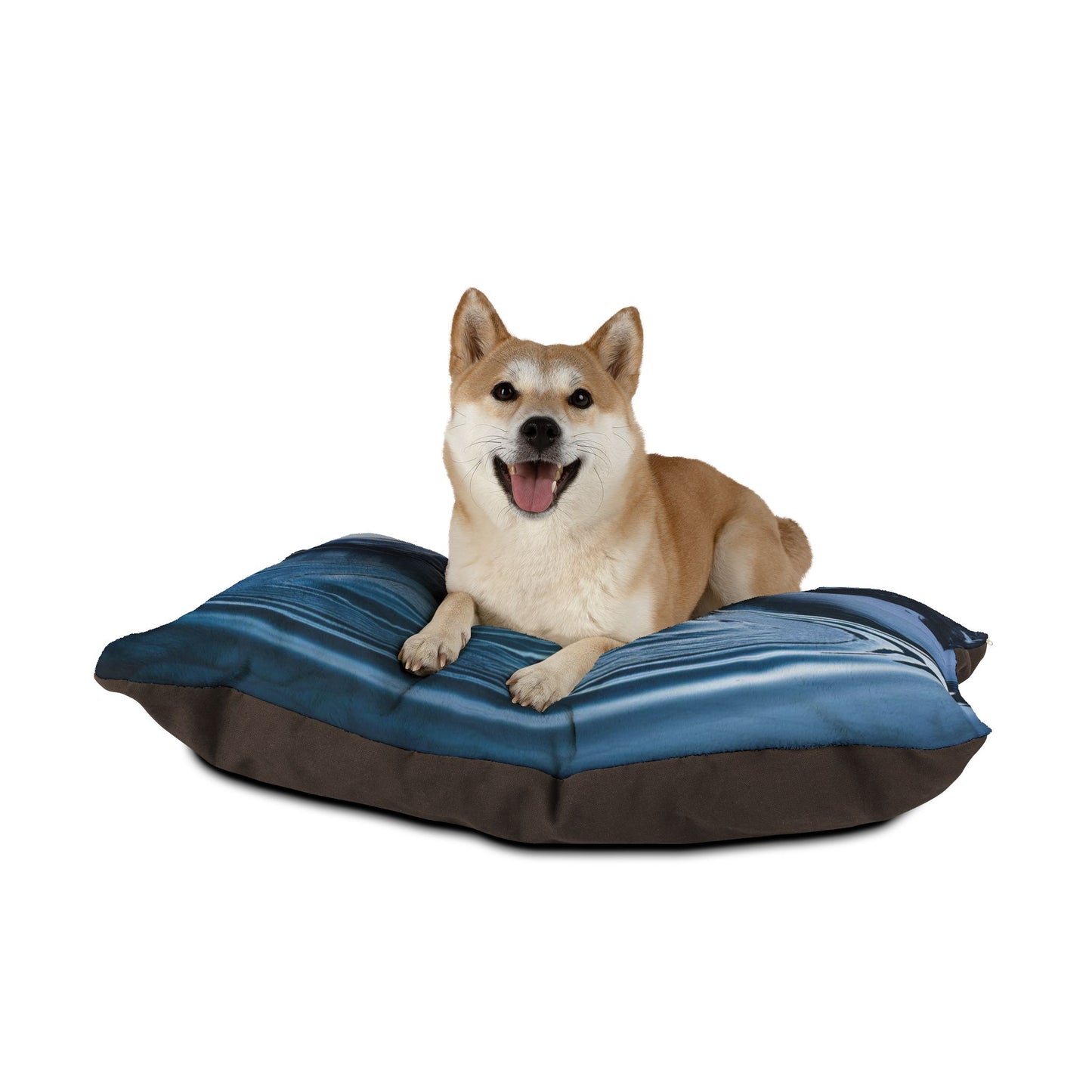 Ripple in a Snowy Mountain Lake Pet Bed