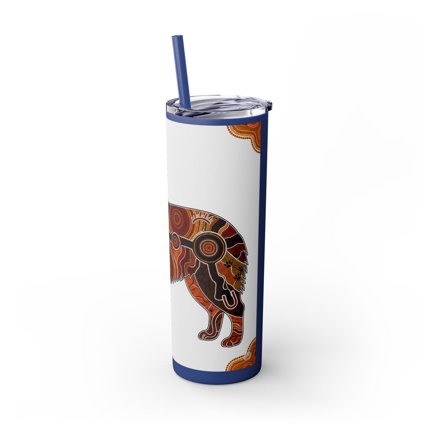 Australian Shepherd Skinny Tumbler with Straw, 20oz
