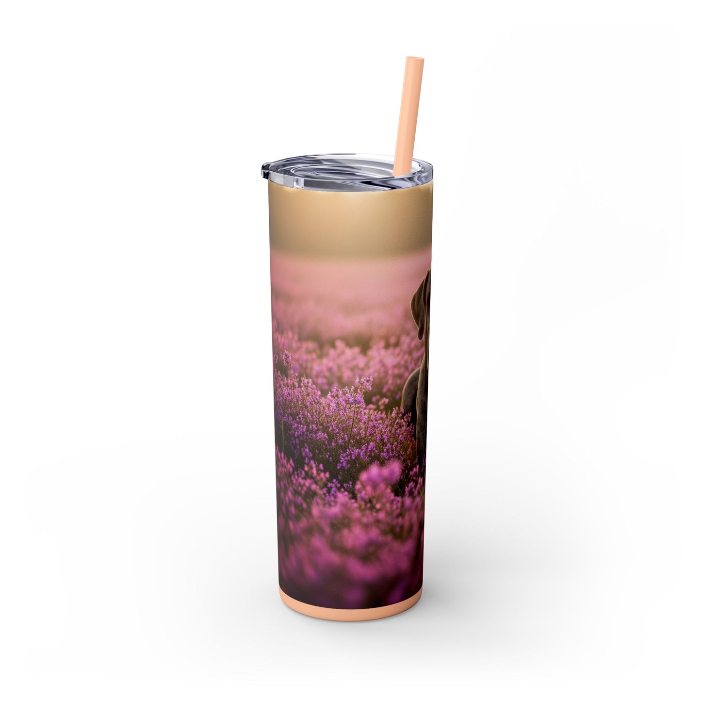 Great Dane Skinny Tumbler with Straw, 20oz