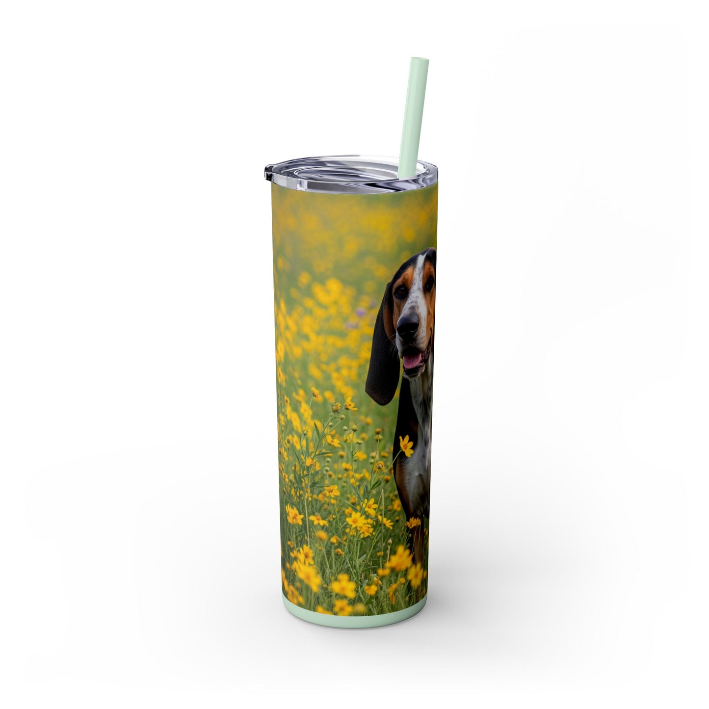 American English Coonhound Tumbler with Straw, 20oz