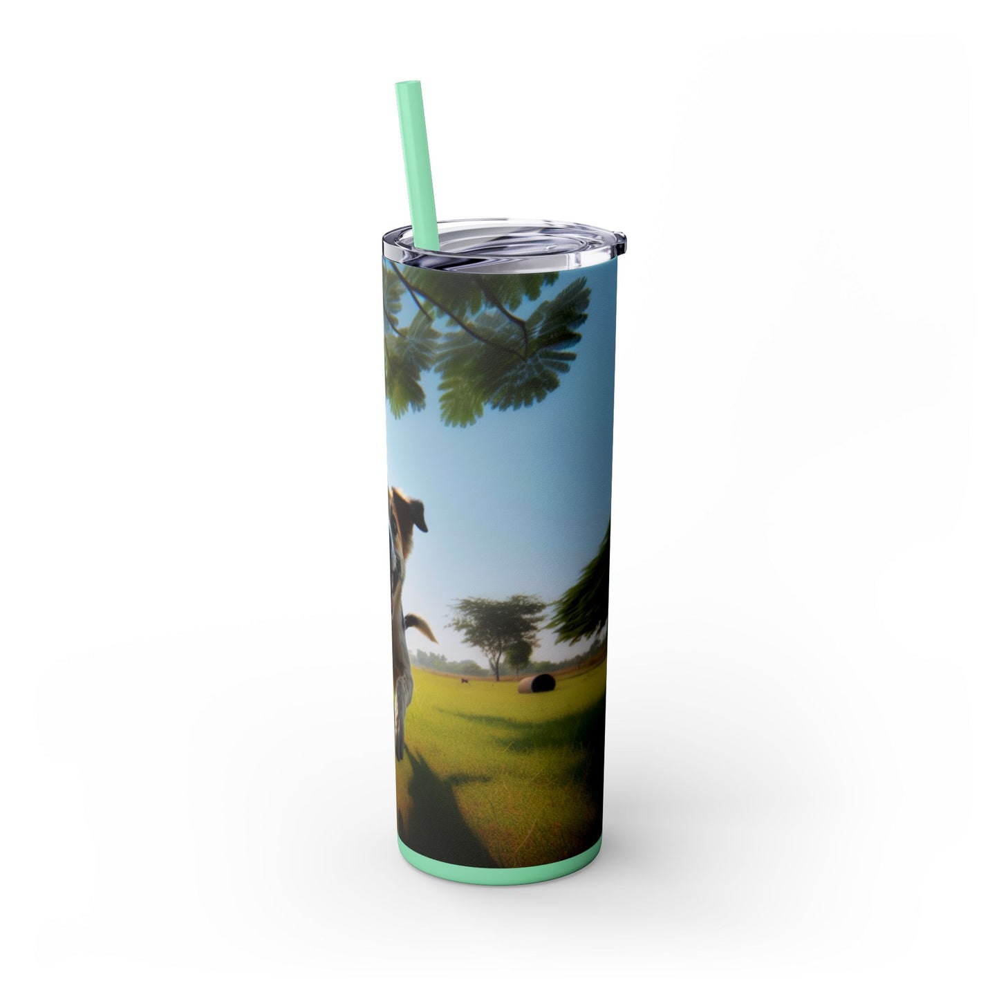 Indian Pariah Dog Tumbler with Straw, 20oz
