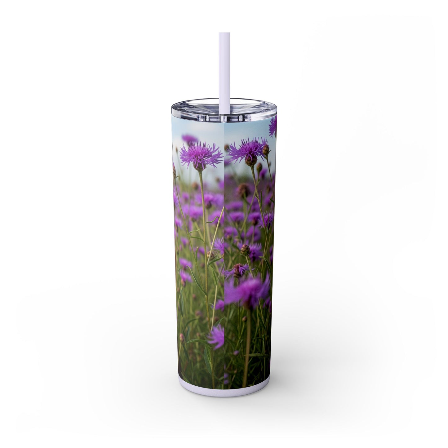 English Toy Spaniel Skinny Tumbler with Straw, 20oz