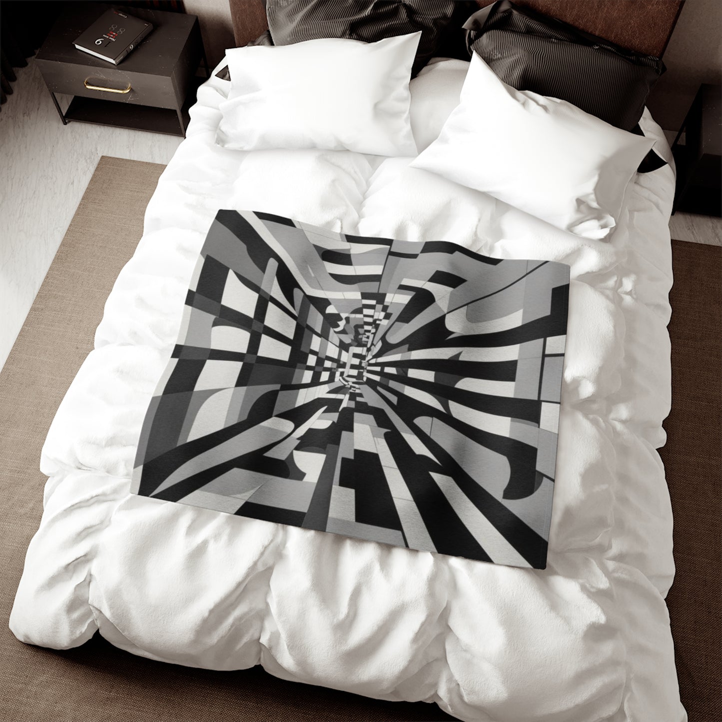 Optical Illusion Sweatshirt Blanket