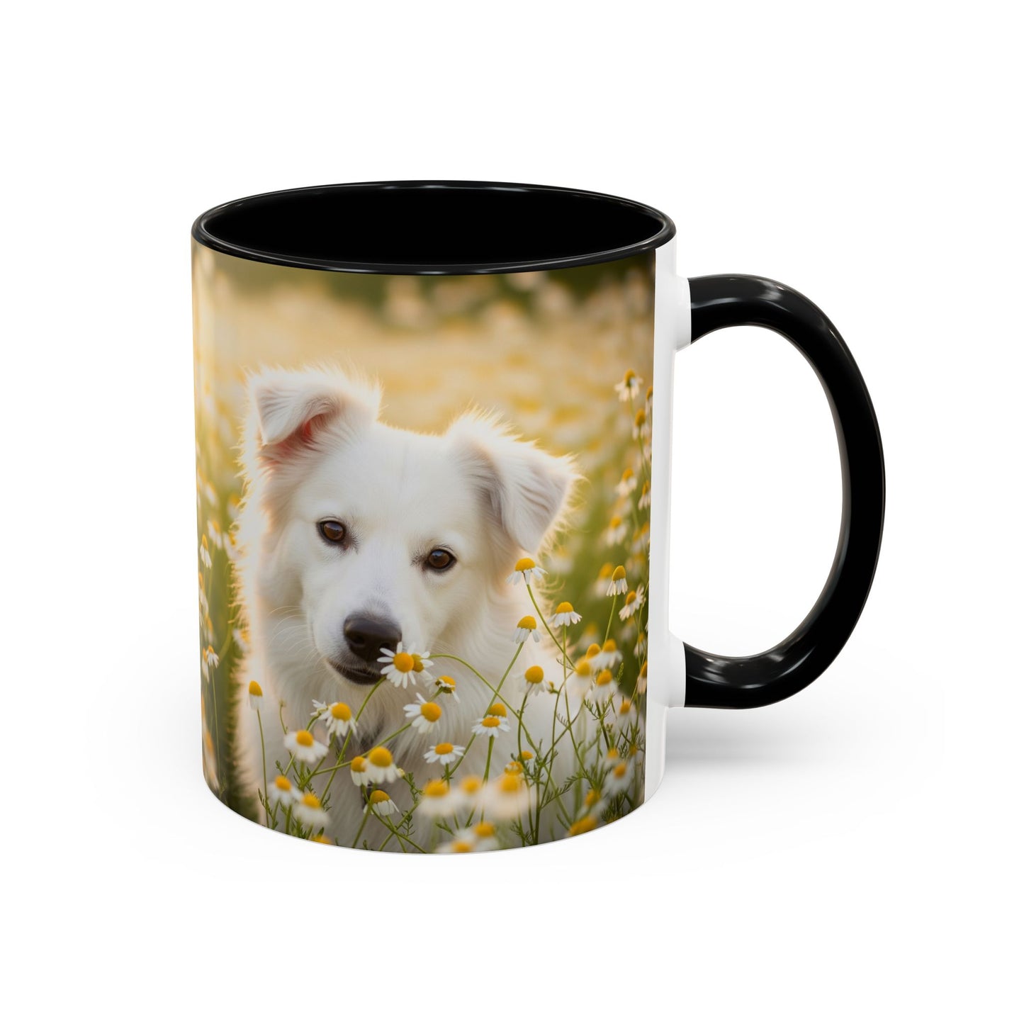 Russkaya Tsvetnaya Bolonka Accent Coffee Mug - Perfect Gift for Dog Lovers