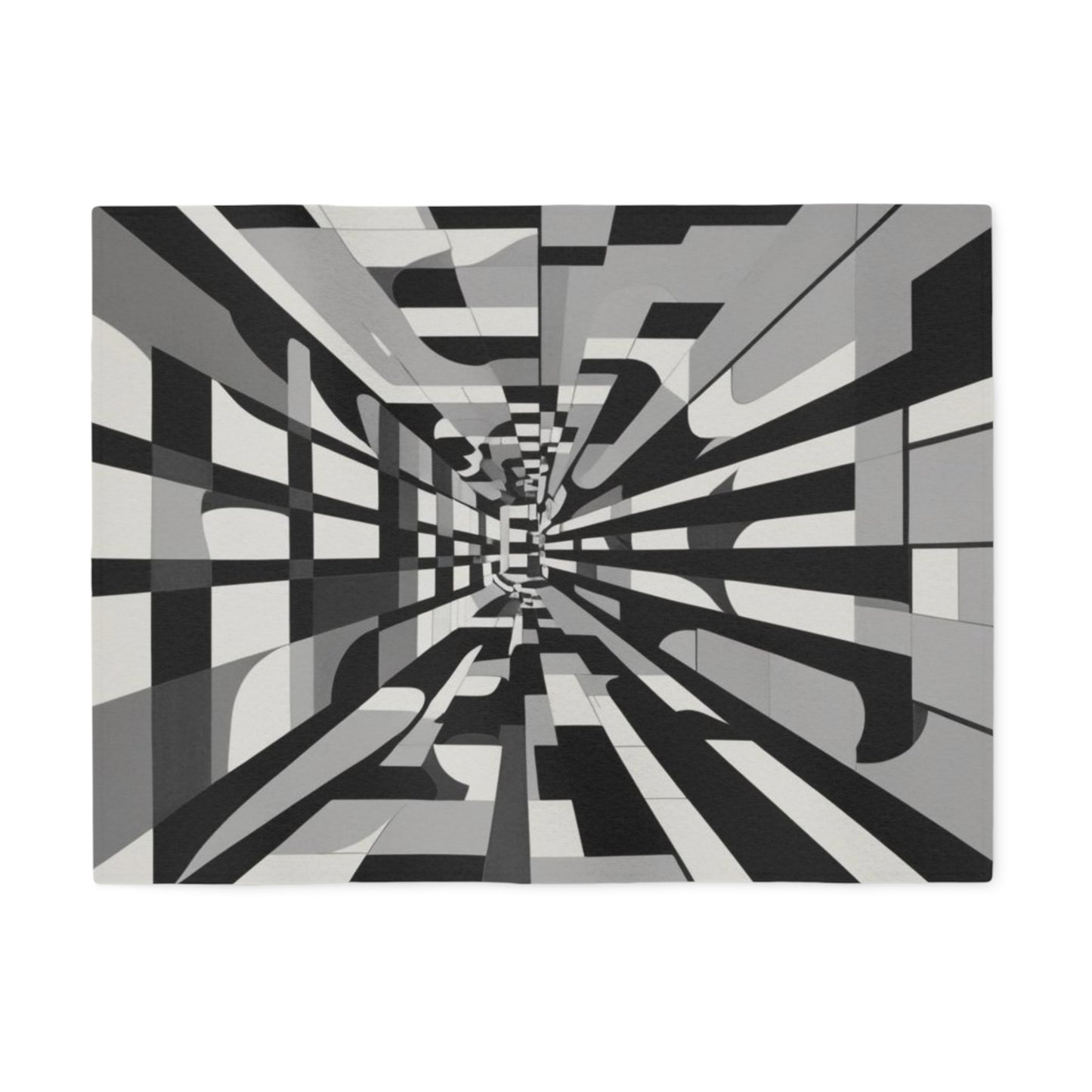 Optical Illusion Sweatshirt Blanket