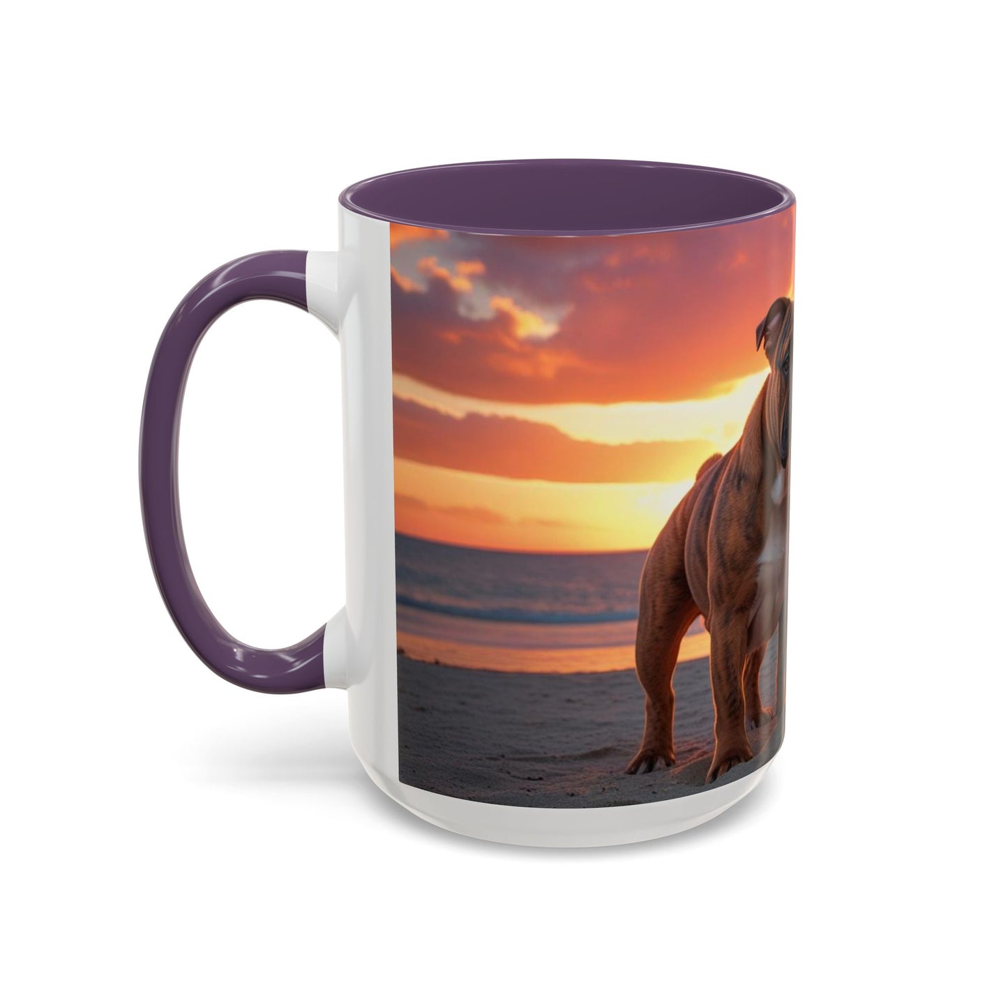 Bulldog Love Accent Coffee Mug - Perfect Gift for Dog Lovers