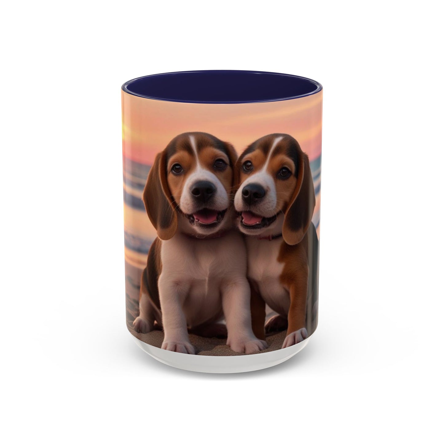 Beagle Love Accent Coffee Mug - Perfect Gift for Dog Lovers