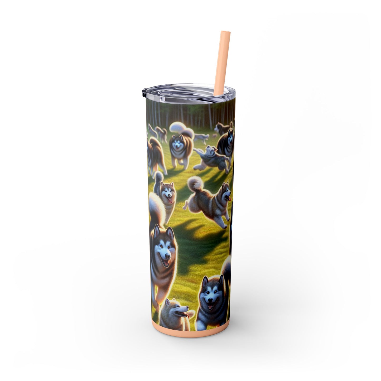 Alaskan Malamute Tumbler with Straw, 20oz