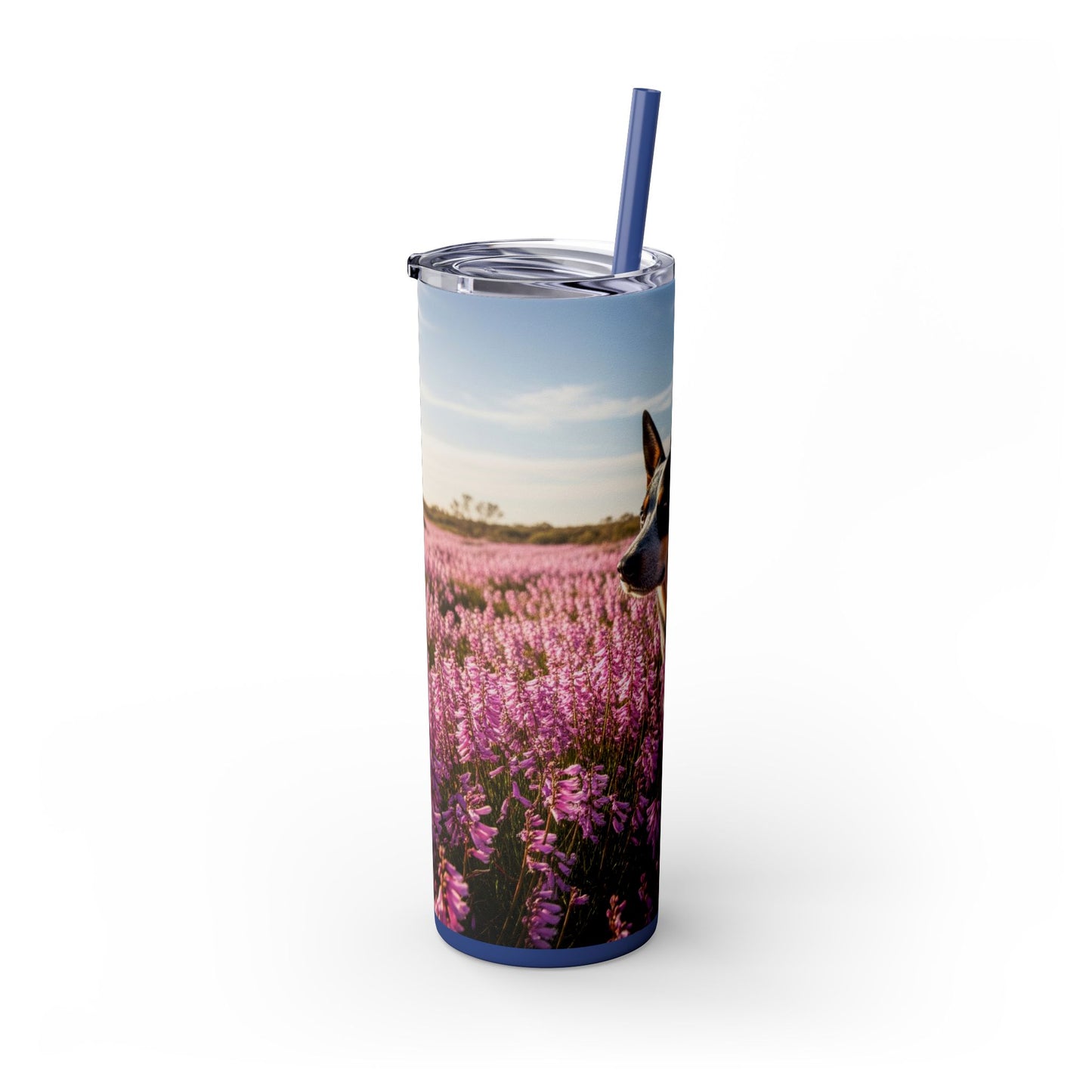 Australian Stumpy Tail Cattle Dog Tumbler with Straw, 20oz