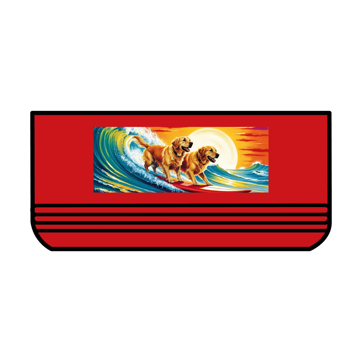 Surf Dogs Stainless Steel Pet Bowl