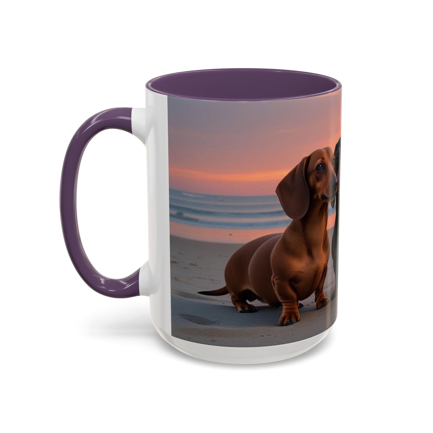 Dachshund Love Accent Coffee Mug - Perfect Gift for Dog Lovers