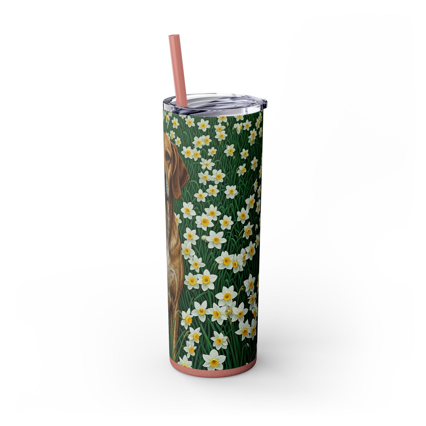 Porcelaine Tumbler with Straw, 20oz