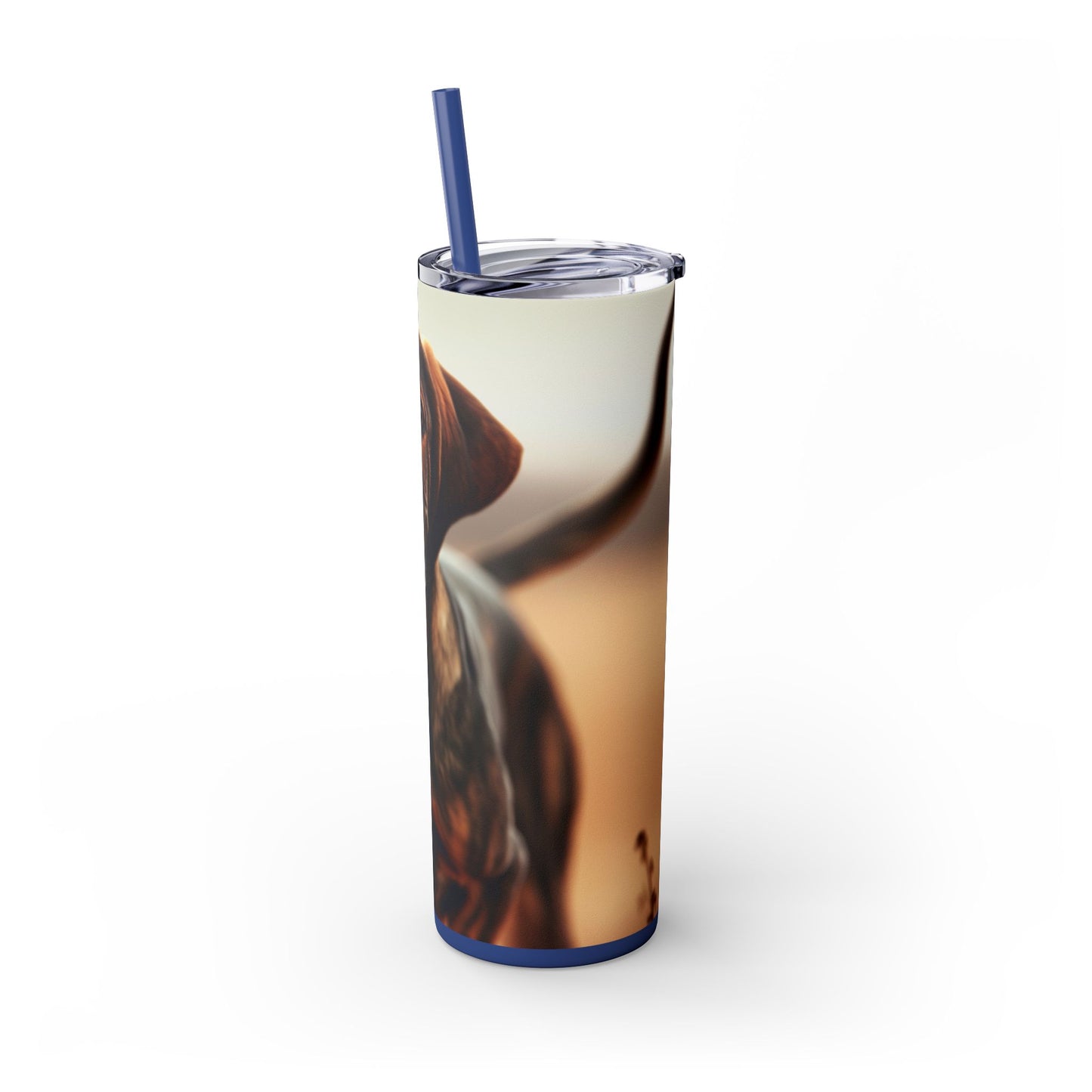 Plott Hound Tumbler with Straw, 20oz