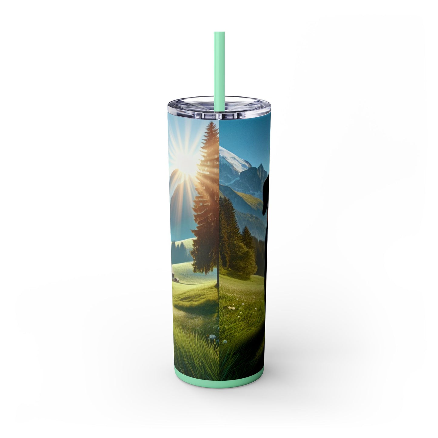 Entlebucher Mountain Dog Tumbler with Straw, 20oz