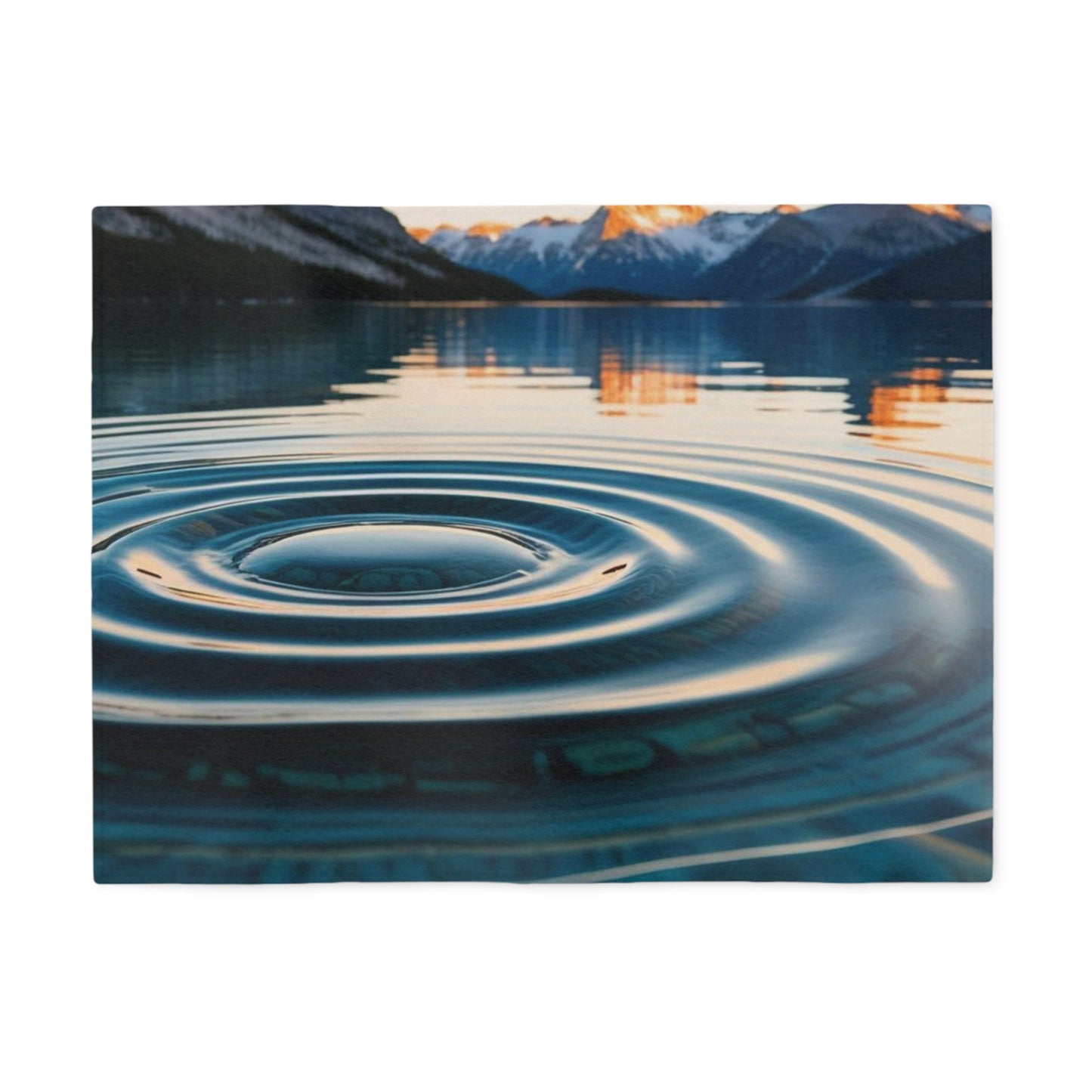 Ripple in a Mountain Lake Sweatshirt Blanket