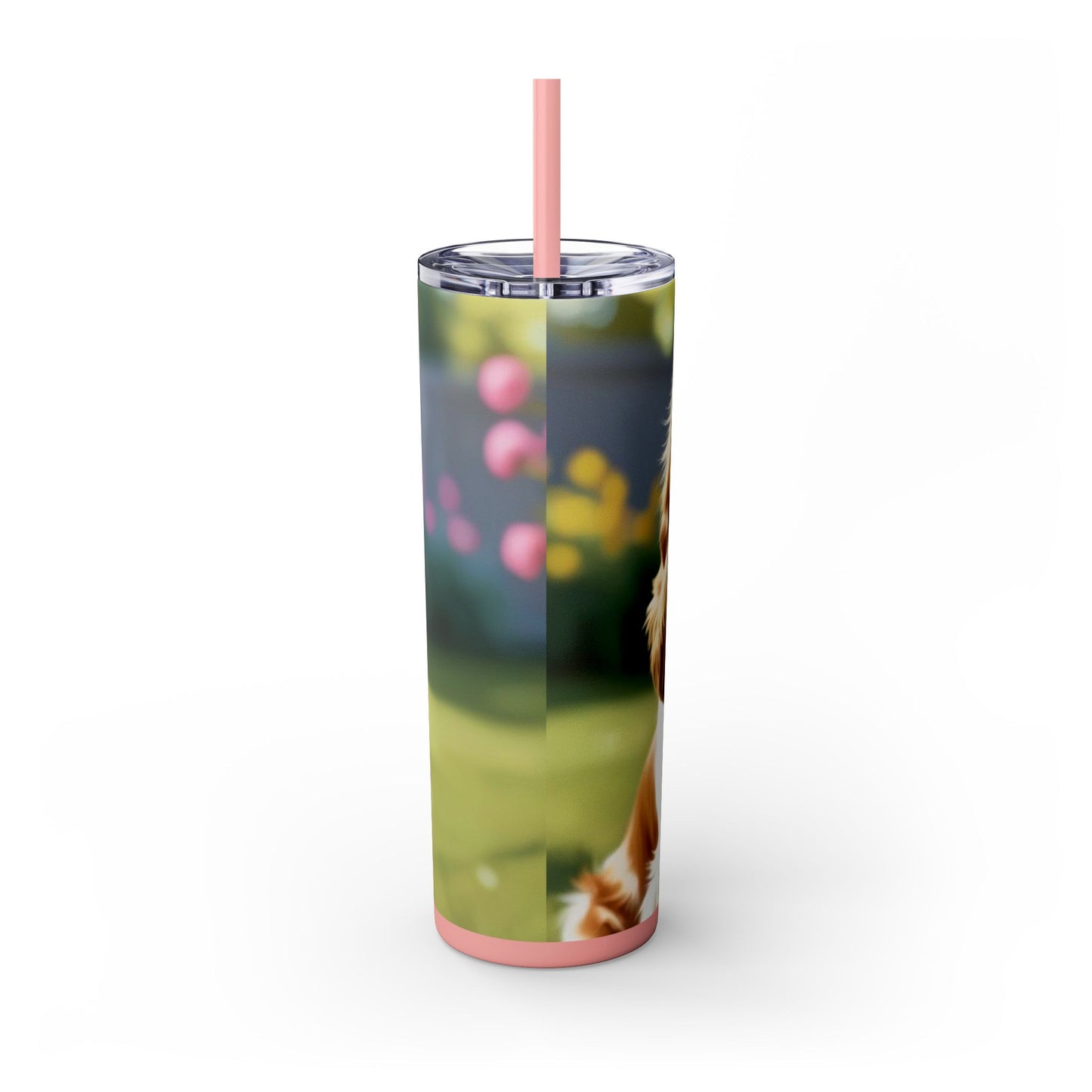 King Charles Spaniel Tumbler with Straw, 20oz