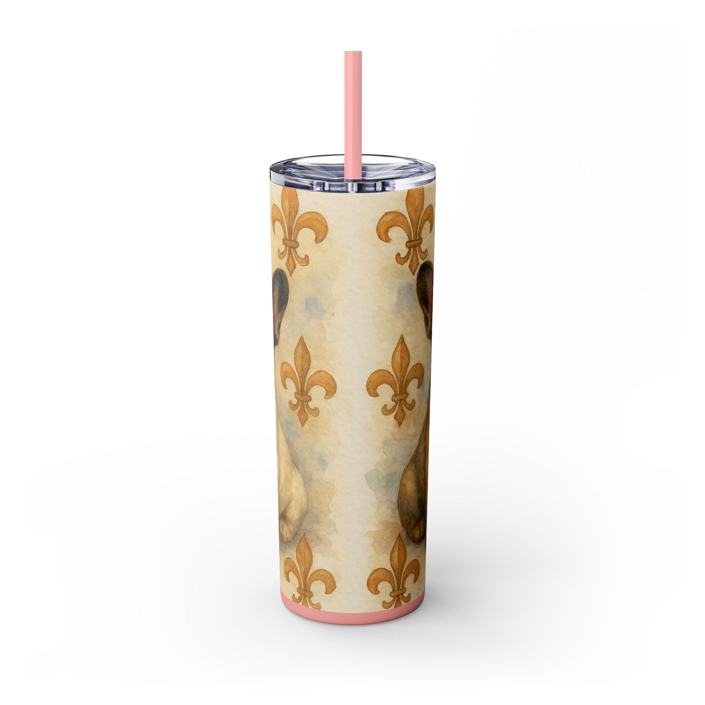 French Bulldog puppies Tumbler with Straw, 20oz