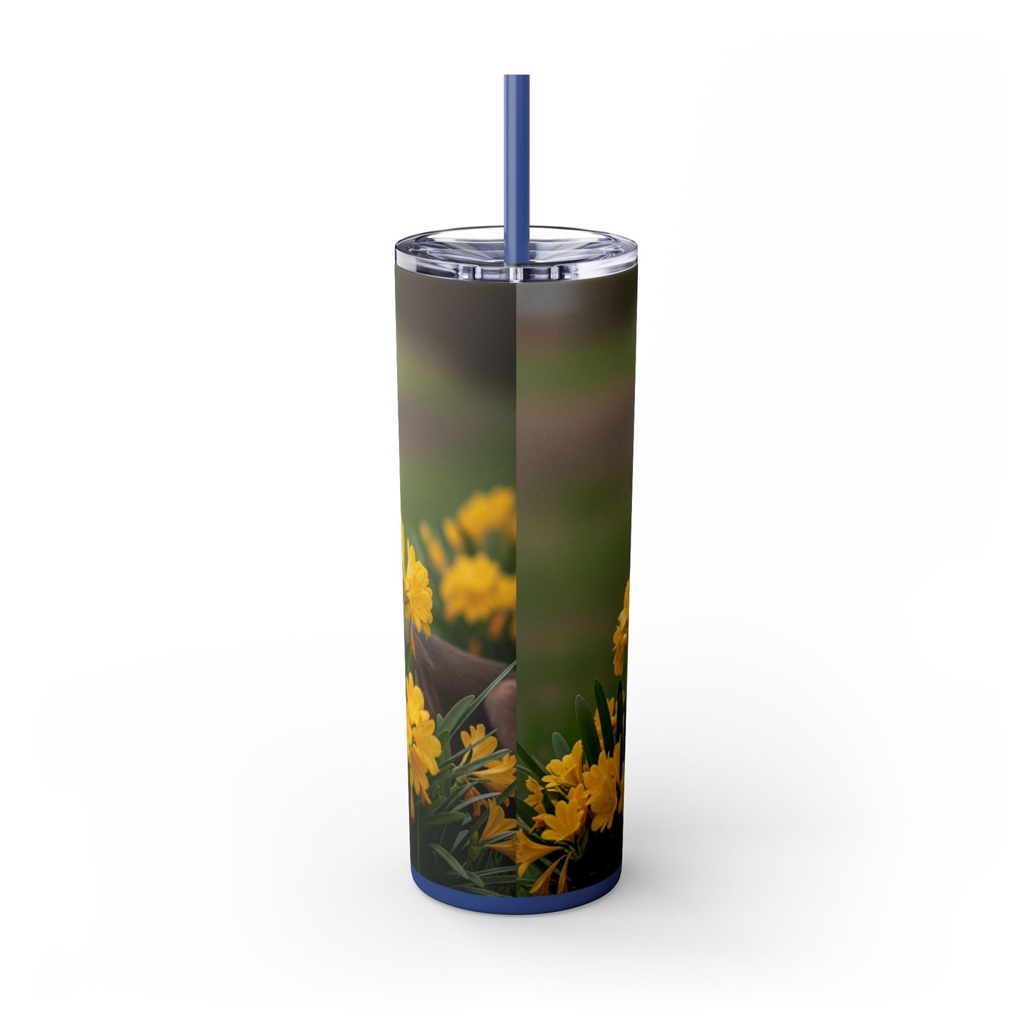 Sloughi Skinny Tumbler with Straw, 20oz