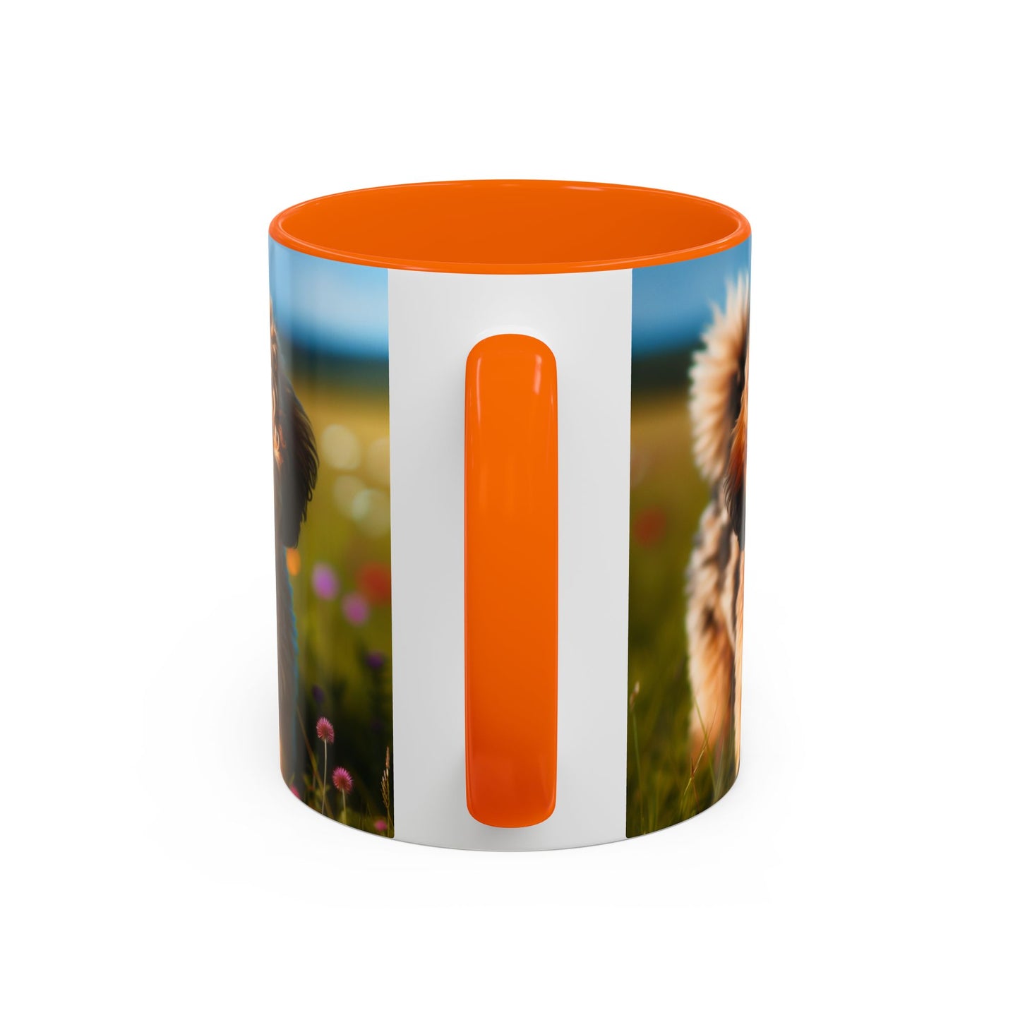 Russkaya Tsvetnaya Bolonka Accent Coffee Mug - Perfect Gift for Dog Lovers