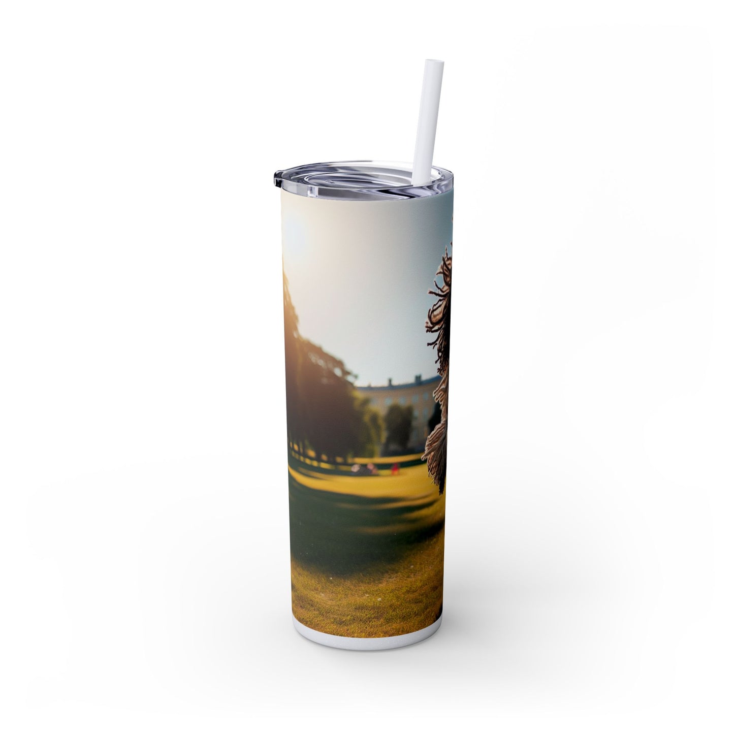Puli Skinny Tumbler with Straw, 20oz
