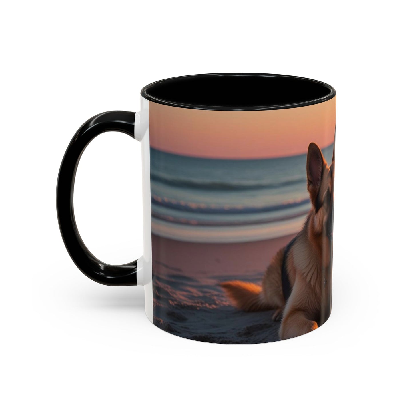 German Shepherd Love Accent Coffee Mug - Perfect Gift for Dog Lovers