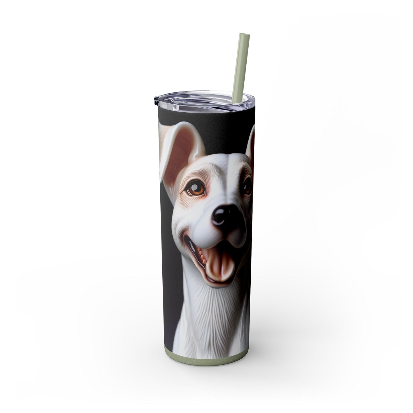 Porcelaine Tumbler with Straw, 20oz