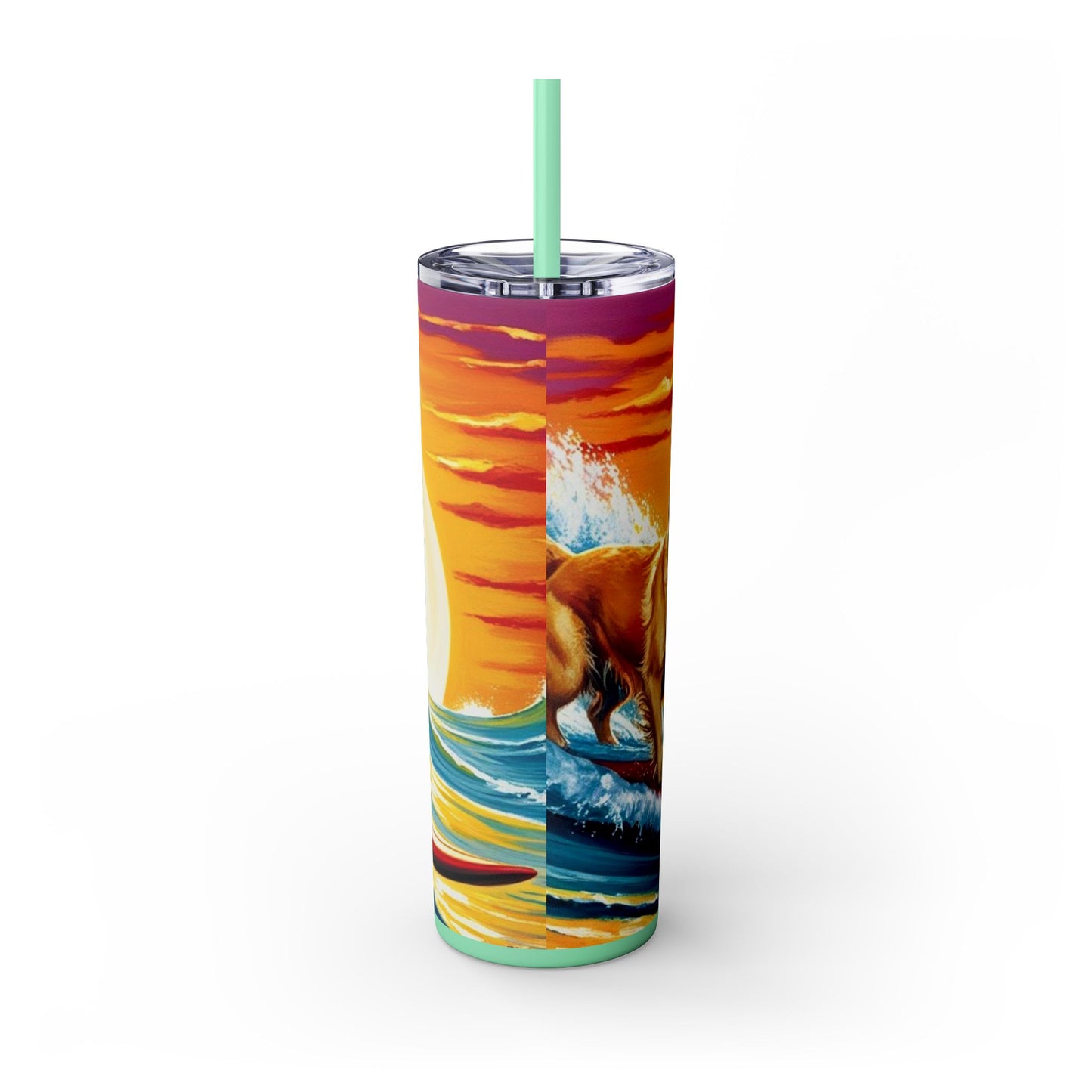 Surf Dogs Tumbler with Straw, 20oz