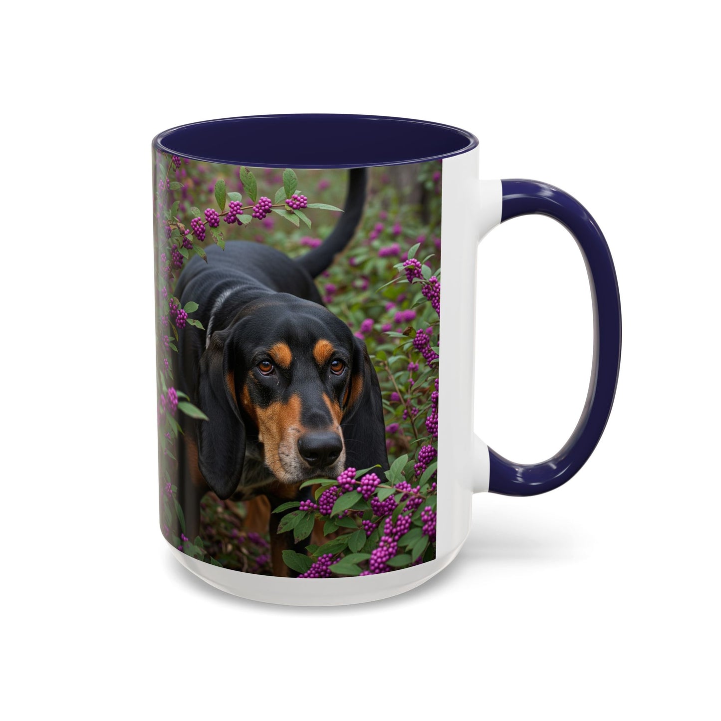 Black and Tan Coonhound Accent Coffee Mug - Perfect Gift for Dog Lovers