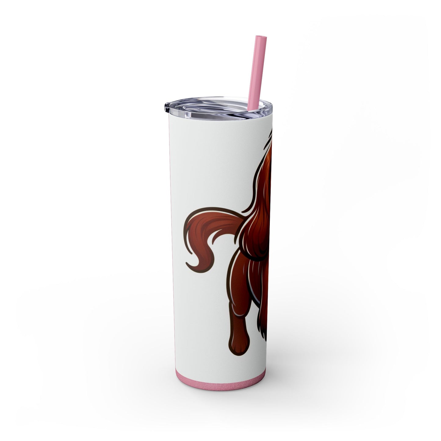 Sussex Spaniel Skinny Tumbler with Straw, 20oz