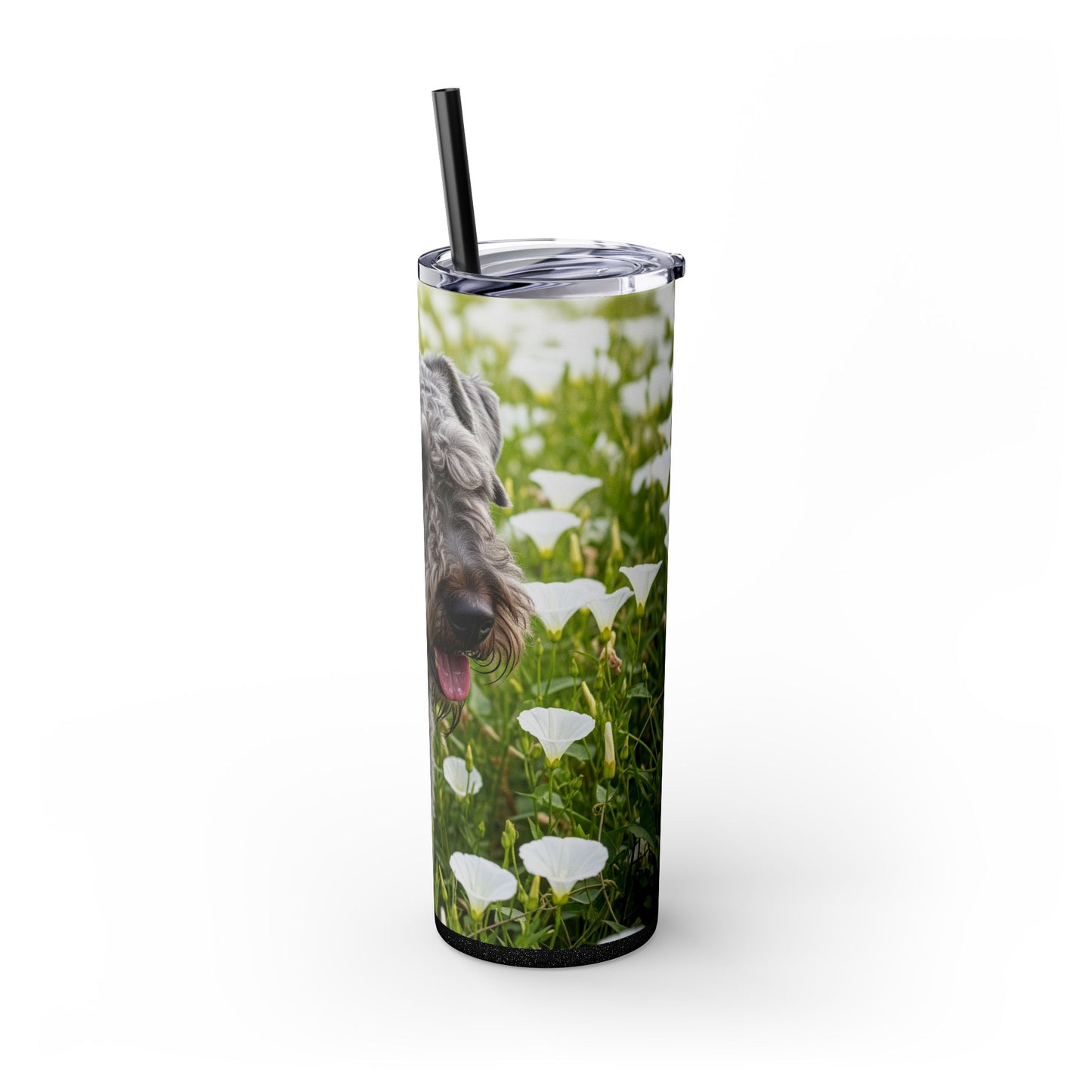 Kerry Blue Terrier Tumbler with Straw, 20oz
