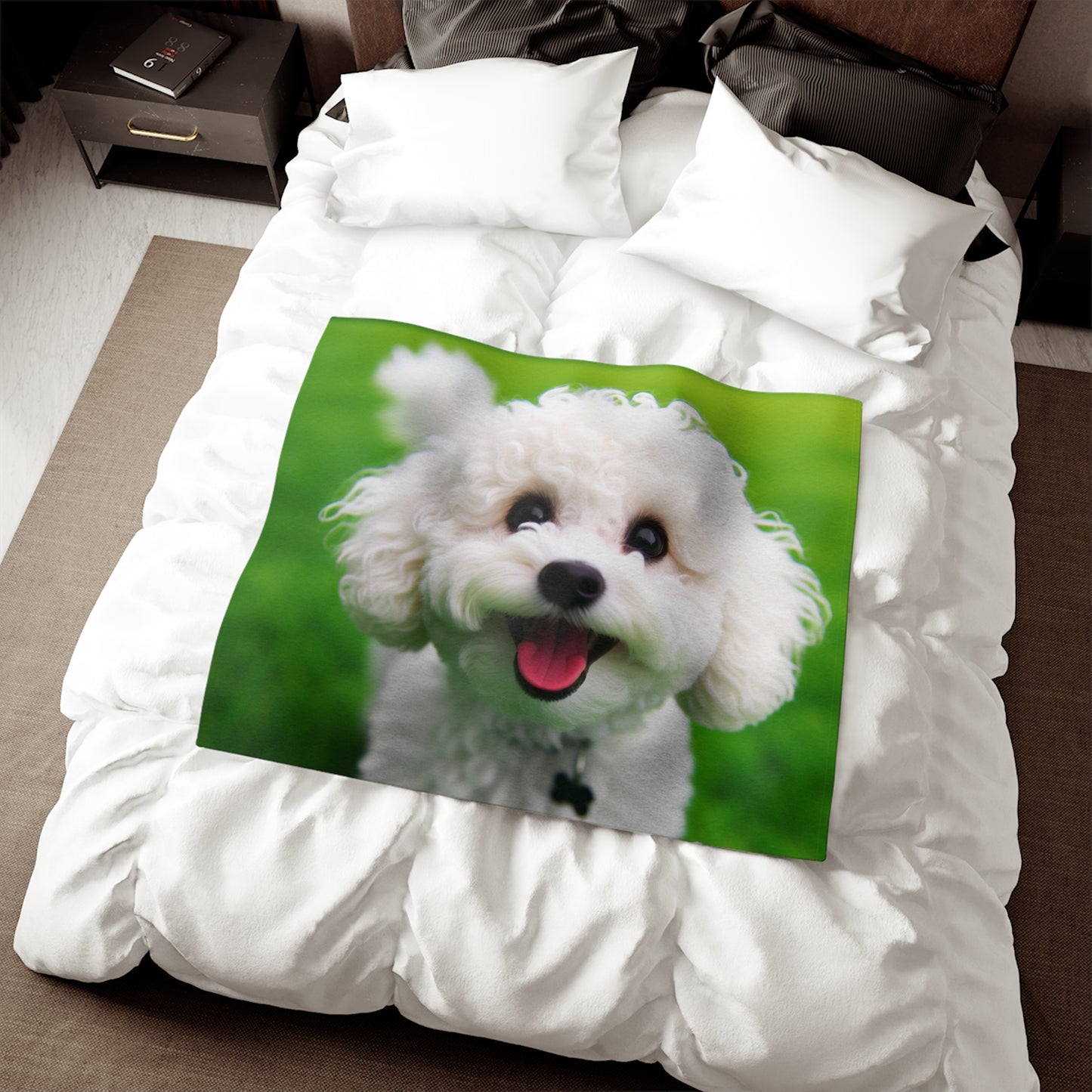 Bichonpoo Sweatshirt Blanket