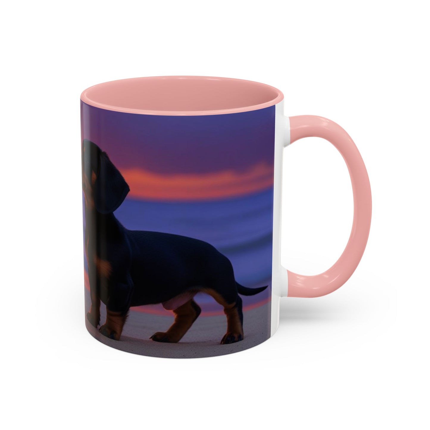 Dachshund Love Accent Coffee Mug - Perfect Gift for Dog Lovers