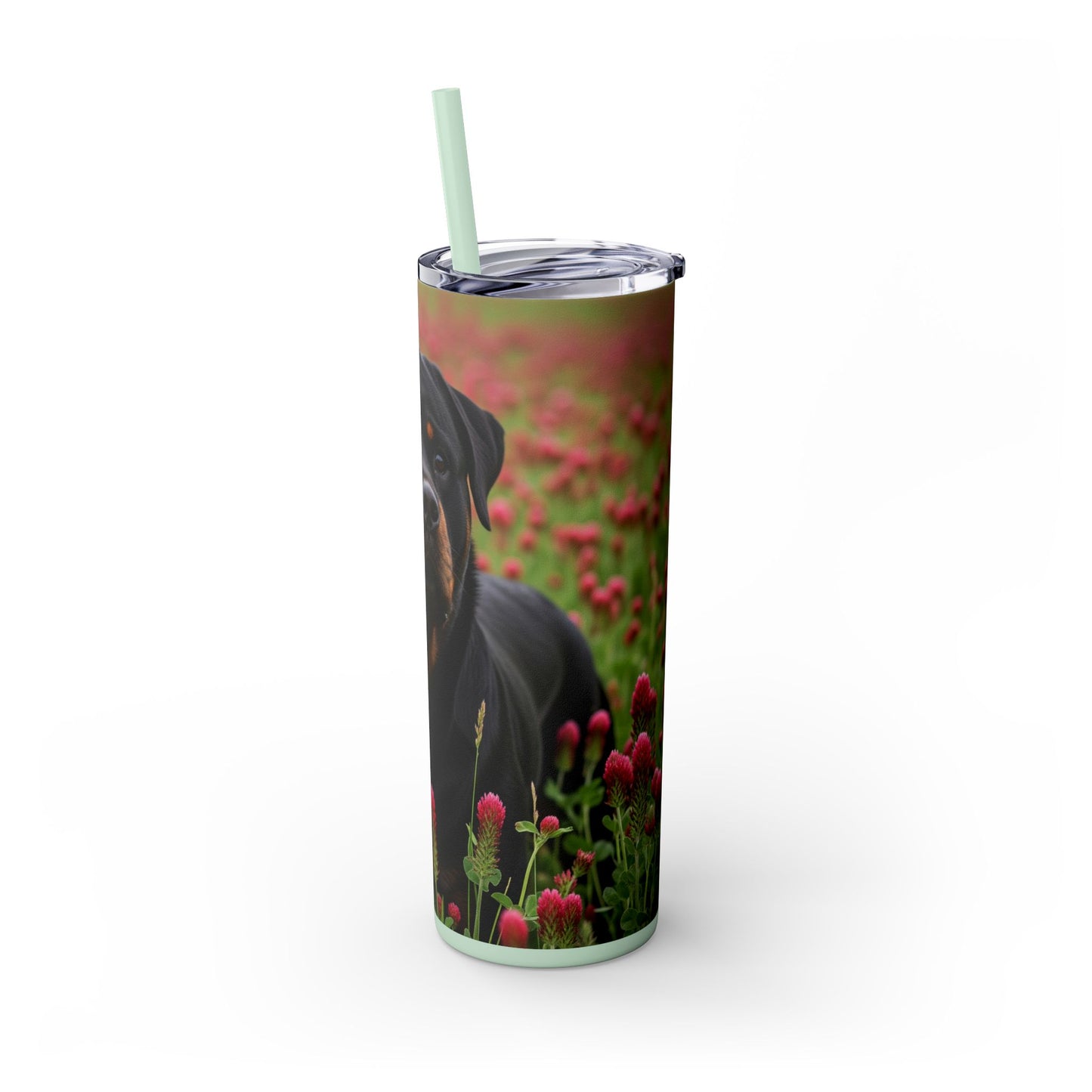 Rottweiler Tumbler with Straw, 20oz