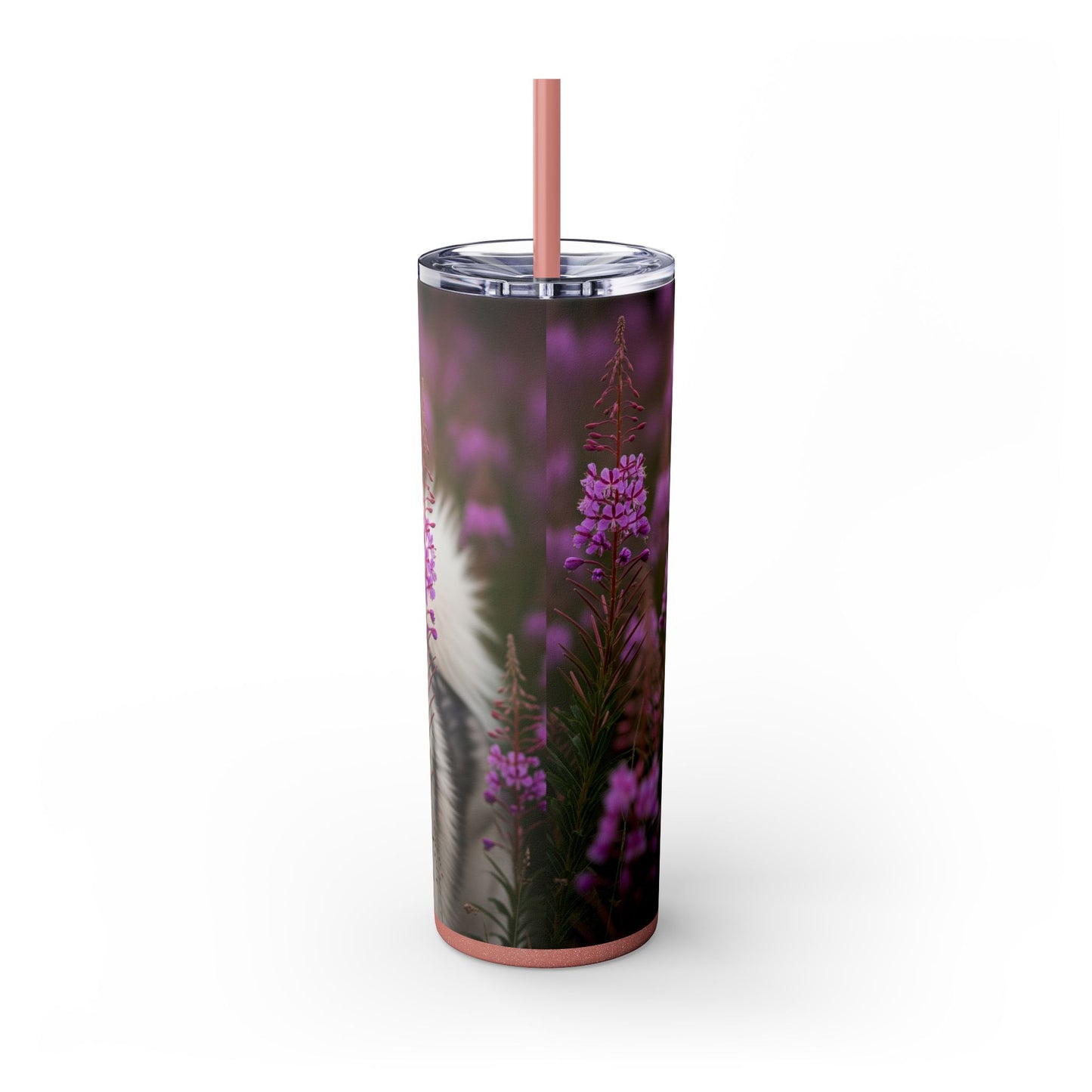 Alaskan Malamute Skinny Tumbler with Straw, 20oz